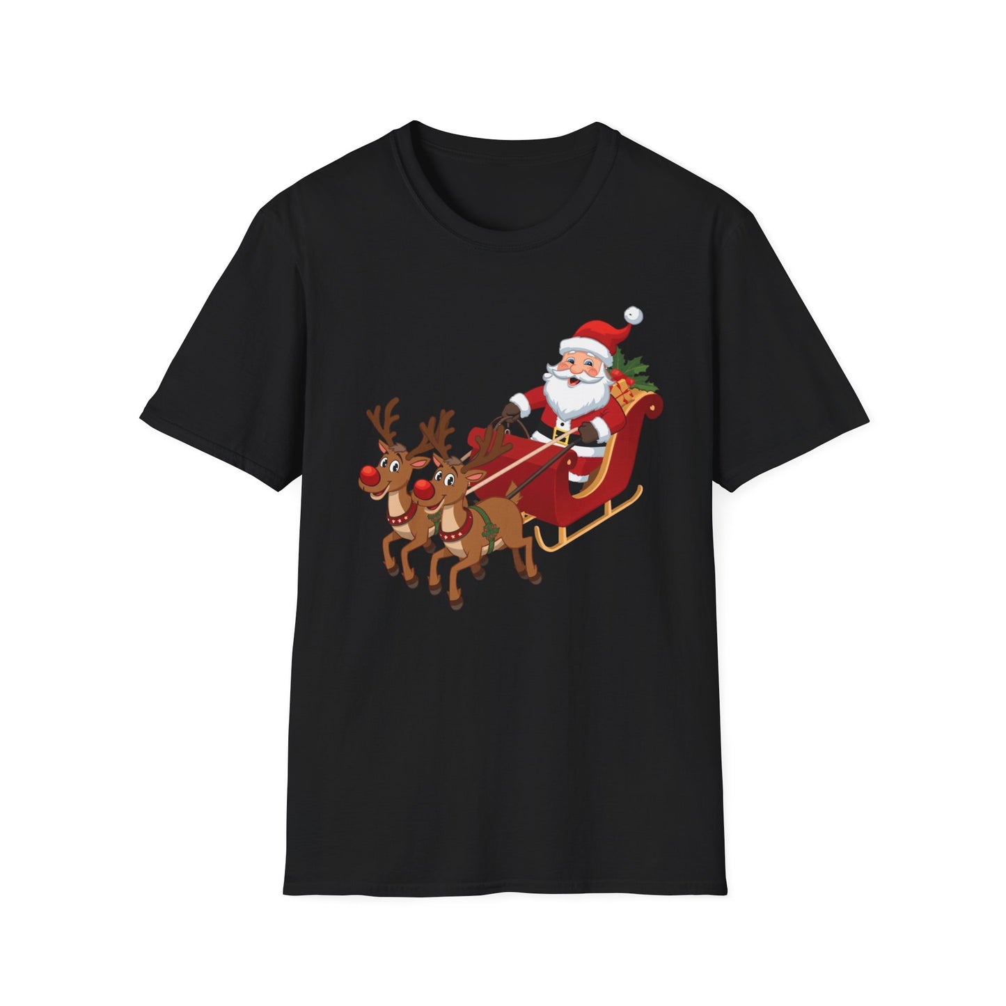 Santa flying Sleigh Shirt, Family Christmas Shirts, Christmas T Shirt, Holiday Shirt, Cute Xmas Shirt for the family, Holiday Gift