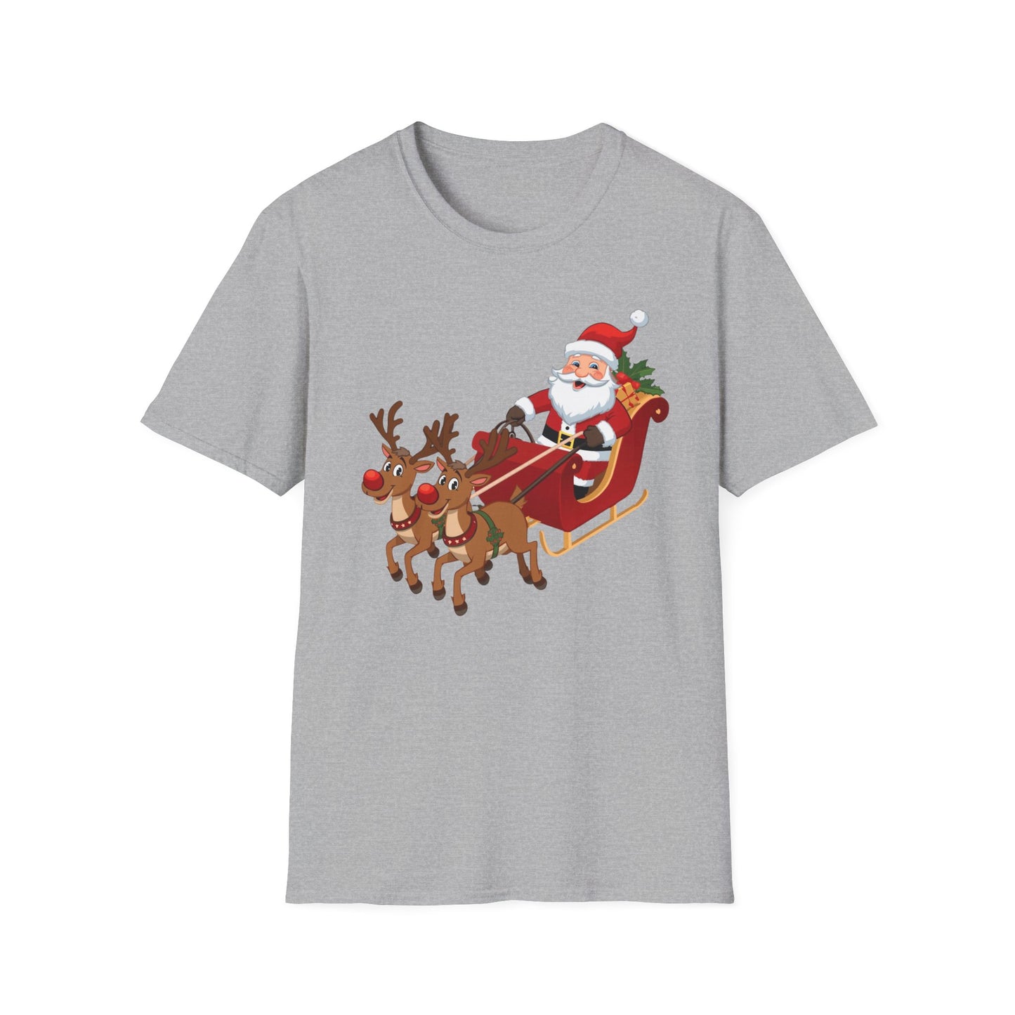 Santa flying Sleigh Shirt, Family Christmas Shirts, Christmas T Shirt, Holiday Shirt, Cute Xmas Shirt for the family, Holiday Gift