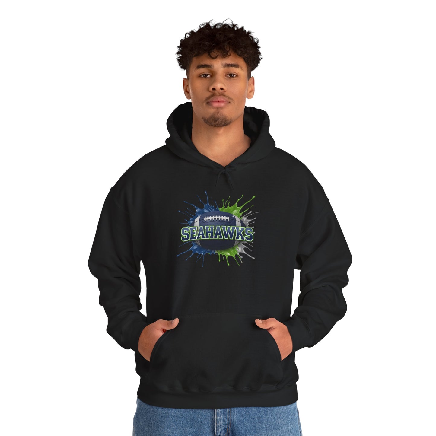 Seattle Football Hoodie, Seattle Team Hoodie, Football Gift for Seattle Fans, Game Day Sports Fan Apparel, Football Fan Gift