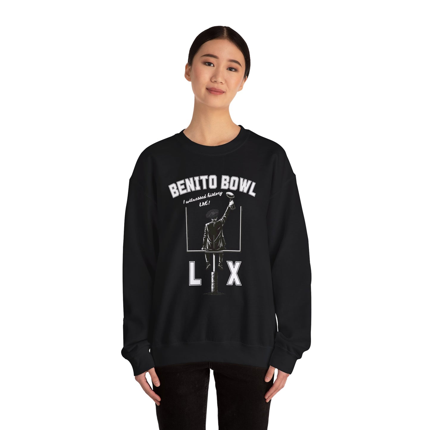 Benito Bowl LX Witnessed History Live Halftime Sweatshirt, Football Fan Gift, Benito Sweatshirt, Puerto Rico Boricua Heritage