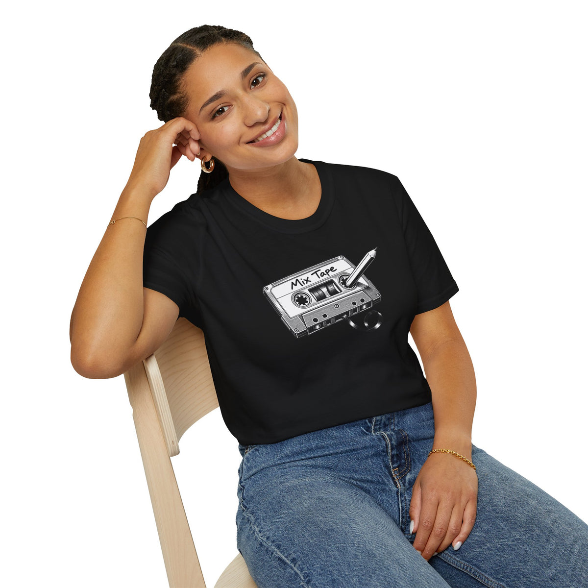 Retro Cassette Shirt, Vintage Music T-Shirt, Analog Audio Tee, Old School Music Lover Gift