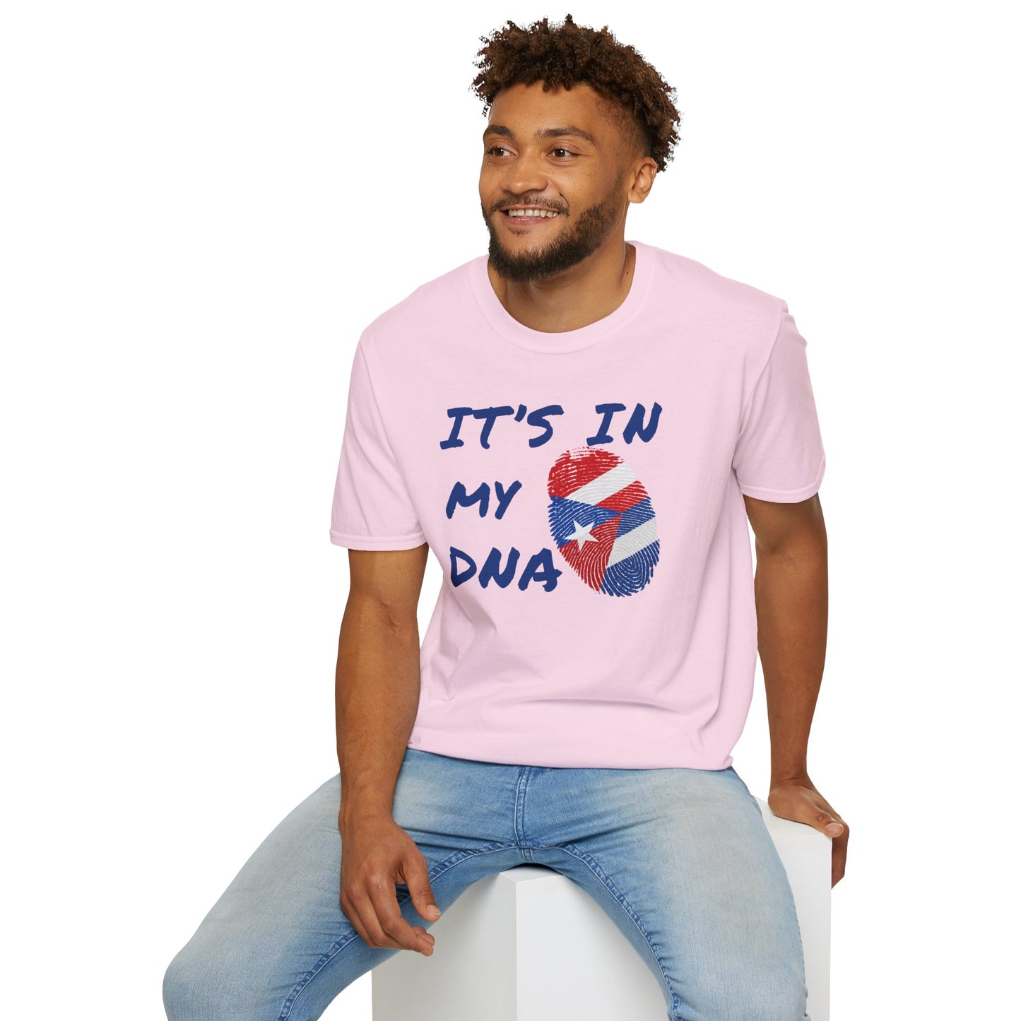 It's In My DNA Cuba-Rican Pride T-Shirt, Graphic Tee for Hispanic Heritage, Cuban - Puerto Rican Heritage, Cuba - Boriqua Pride Tee Gift