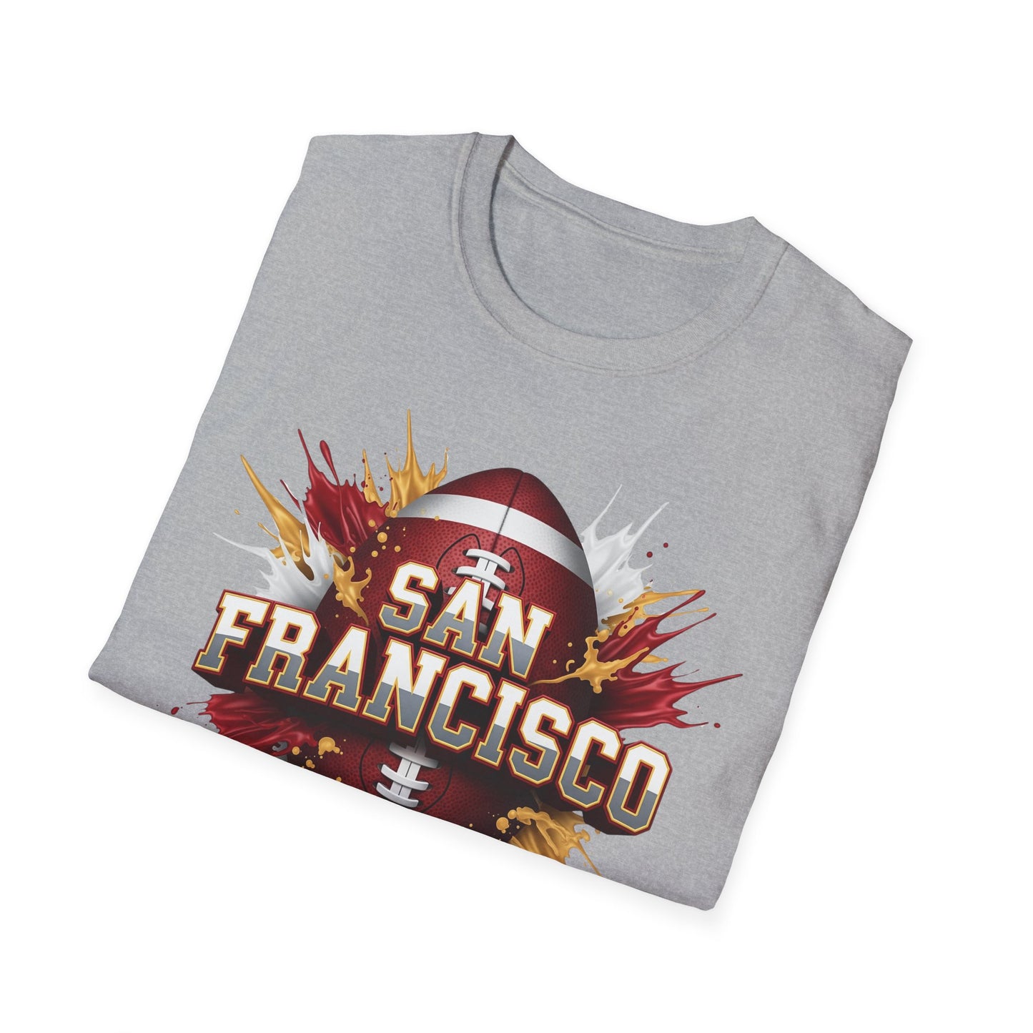 San Francisco Football Unisex T-Shirt, San Francisco Team Tee, Football Gift for San Francisco Fans, Game Day Shirt, Sports Fan Apparel
