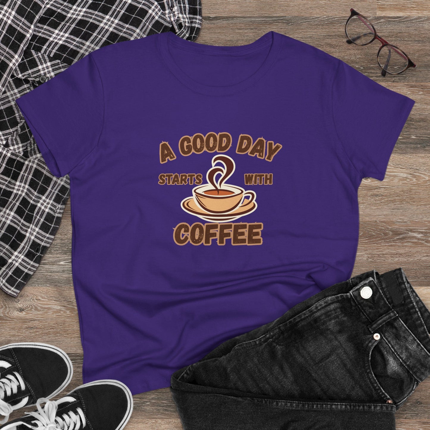 A Good Day Starts with Coffee Shirt, Funny Coffee Shirt, Mother's Day Gift, Coffee Lover Gift, Mom Gift, Coffee Drinker Gift, Mother Gift