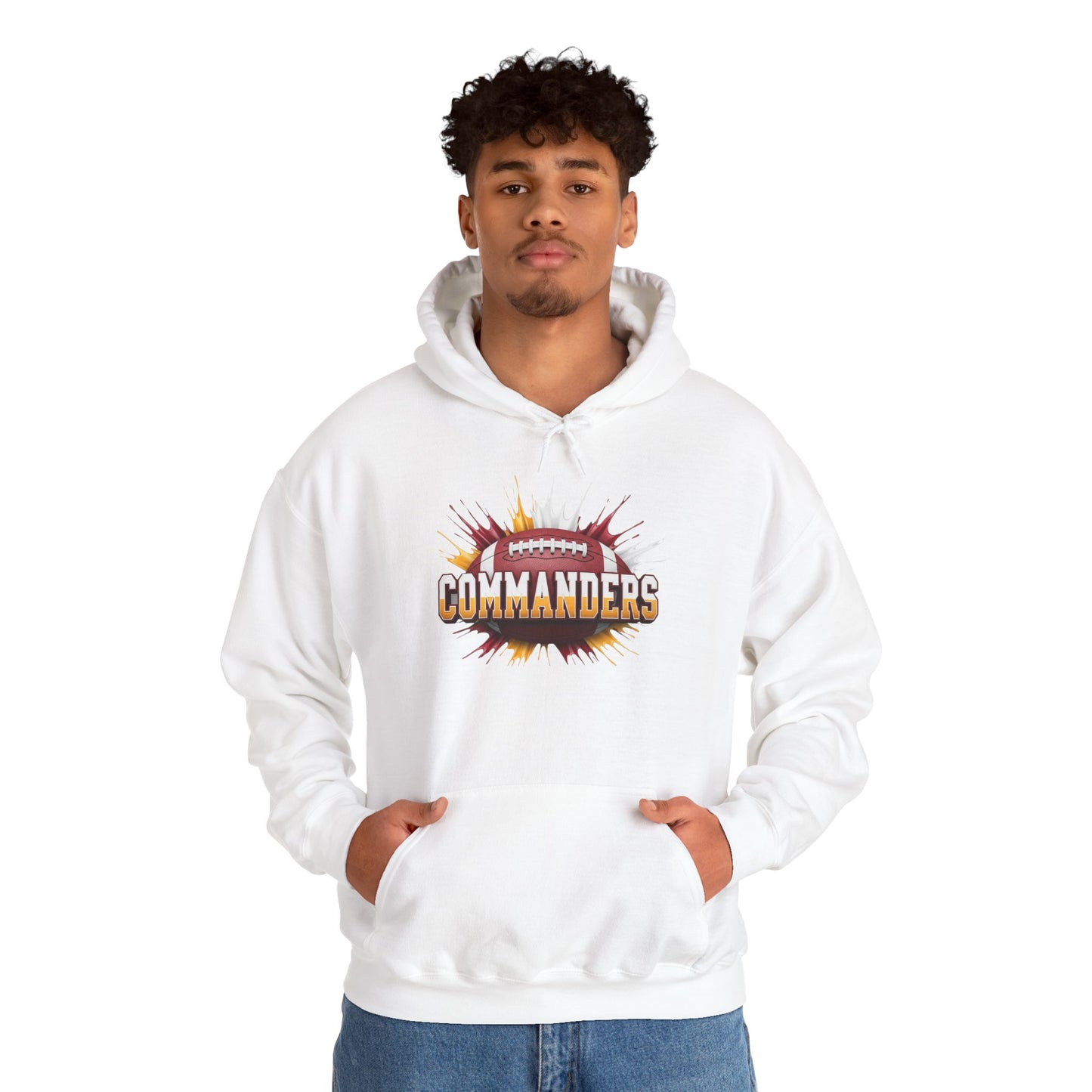 Washington Football Hoodie, Washington Team Hoodie, Football Gift for Washington Fans, Game Day Sports Fan Apparel Gift