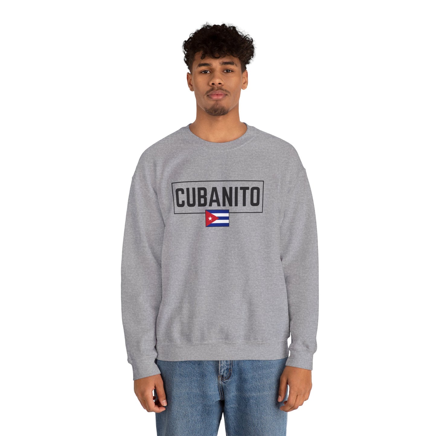 CUBANITO Sweatshirt – Cuban Flag Sweatshirt for Men, Latino Pride Sweatshirt, Cuba Heritage Top, Cuban Culture Graphic Sweatshirt