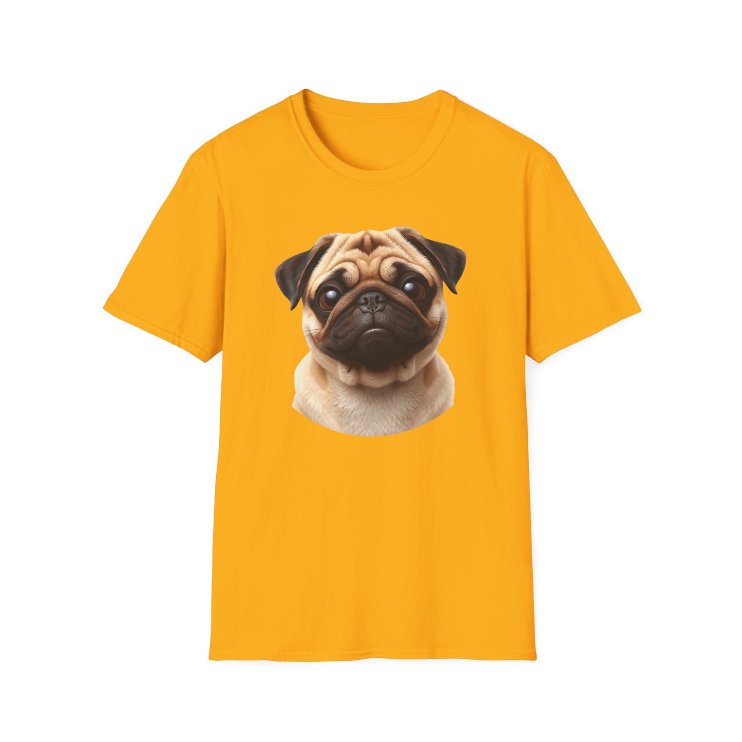 Pug Dog Portrait Shirt – Pug Dog Lover Gift, Cute Dog Mom Tee, Dog Dad Shirt, Pet Breed Apparel