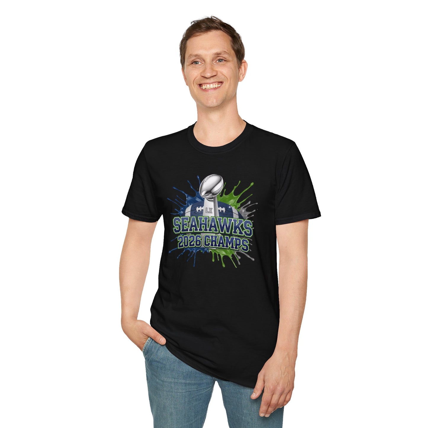 Seahawks 2026 Champions T-shirt – Seahawks Football Fan Tee, 2026 football Champs, Football Gift Shirt, Victory Tee