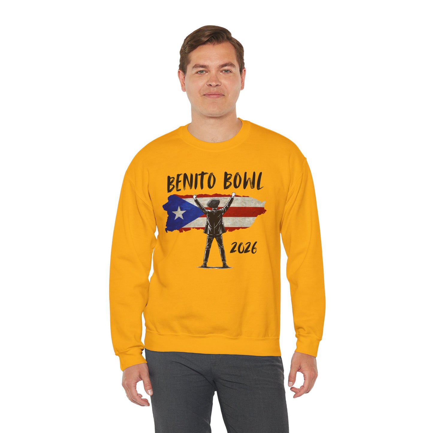 Benito Bowl 2026 PR Flag Sweatshirt, Benito Bowl, Football Fan Gift, Puerto Rico Boricua Heritage Culture Pride sweatshirt