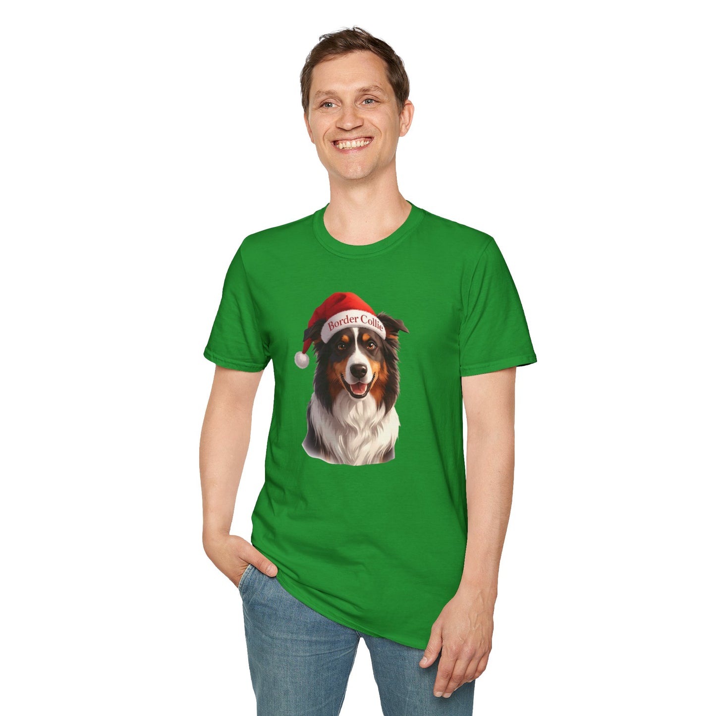Border Collie Dog Portrait Shirt – Border Collie Dog Lover Gift, Cute Dog Mom Tee, Dog Dad Shirt, Pet Breed Apparel