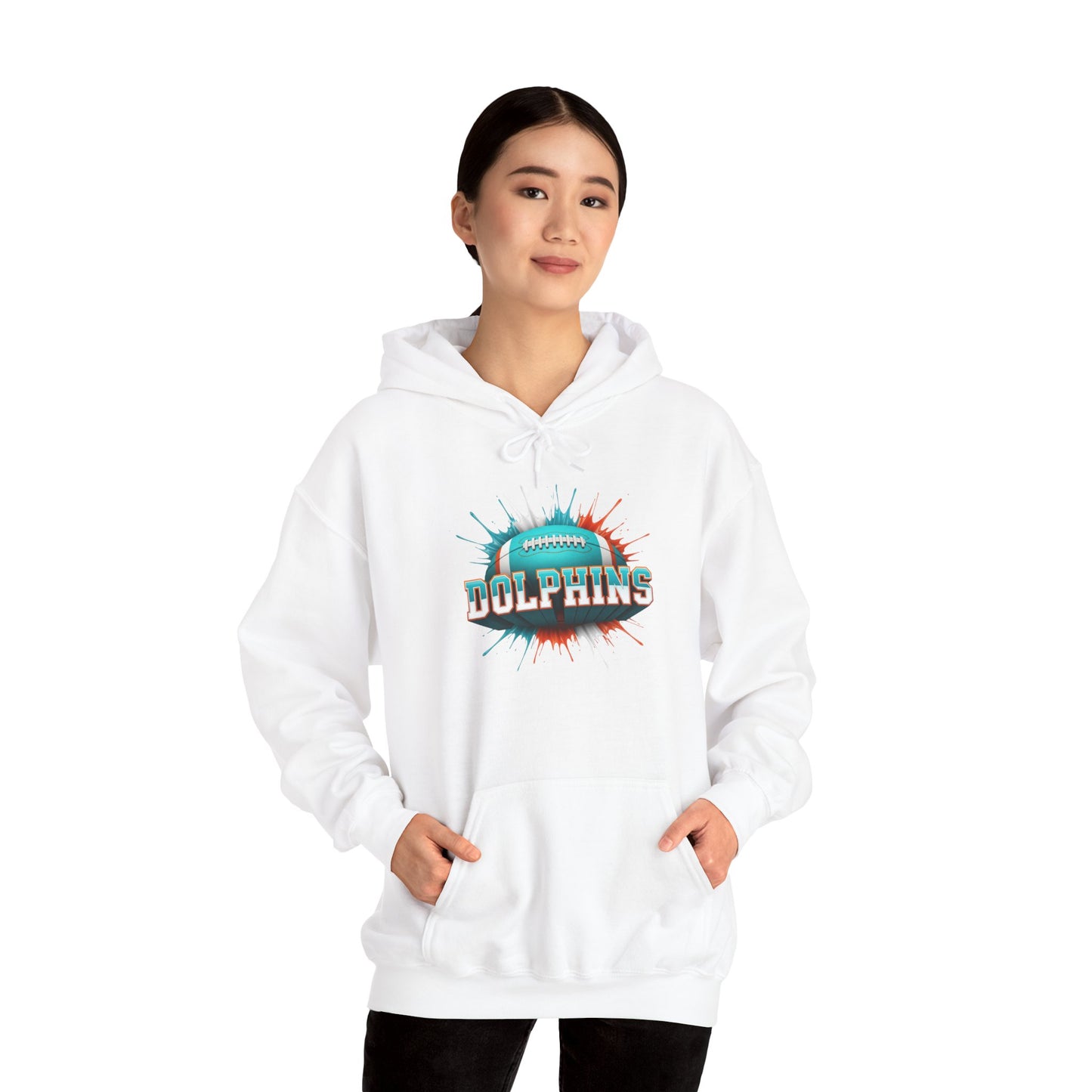 Miami Football Hoodie, Miami Team Hoodie, Football Gift for Miami Fans, Game Day Sports Fan Apparel, Football Fan Gift