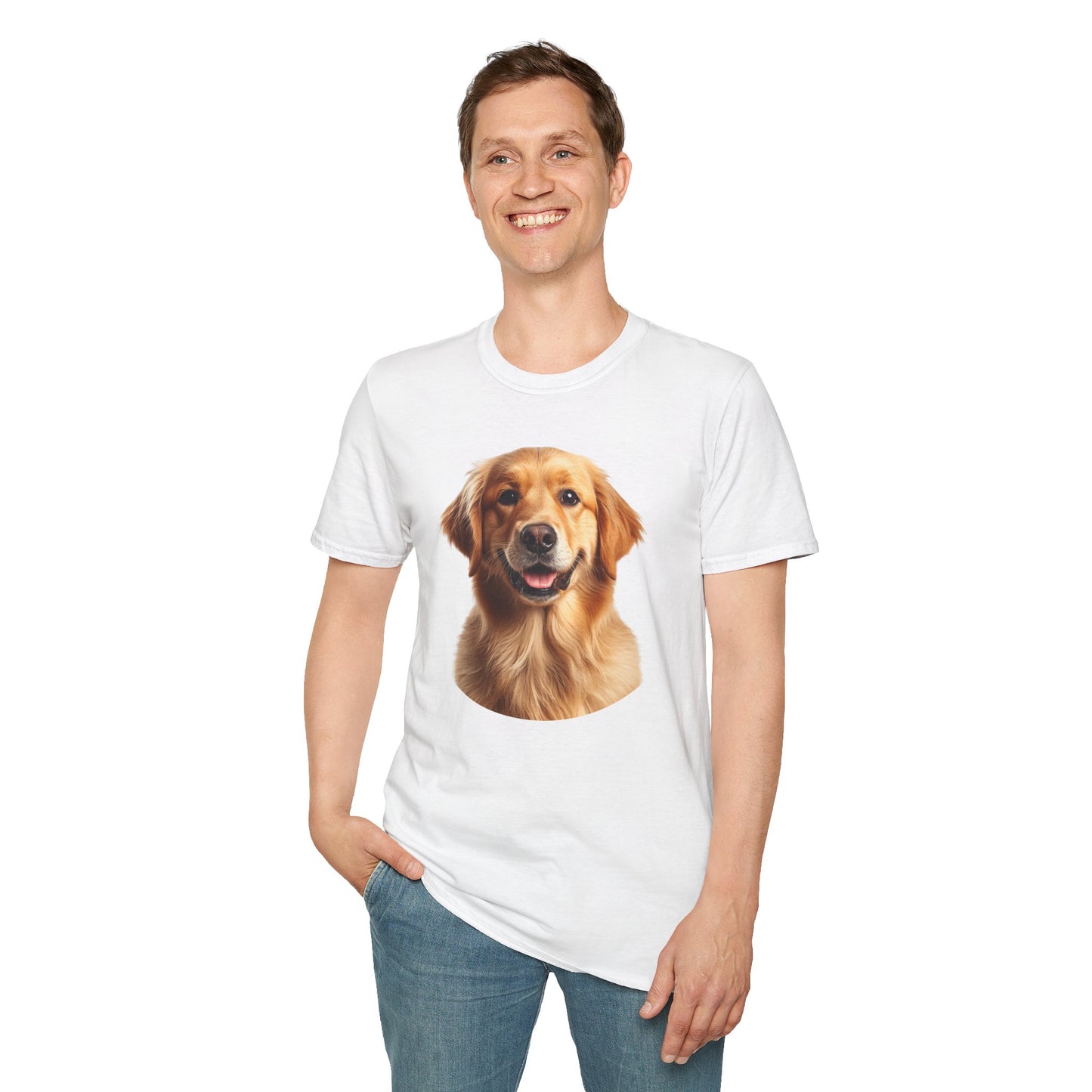 Golden Retriever Dog Portrait Shirt – Lab Dog Lover Gift, Cute Dog Mom Tee, Dog Dad Shirt, Pet Breed Apparel