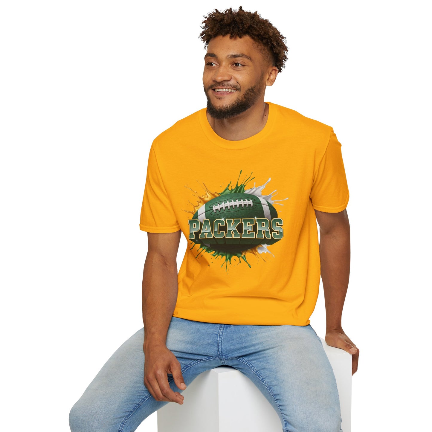 Green Bay Football Unisex T-Shirt, Green Bay Team Tee, Football Gift for Green Bay Fans, Game Day Shirt, Sports Fan Apparel Football Tee