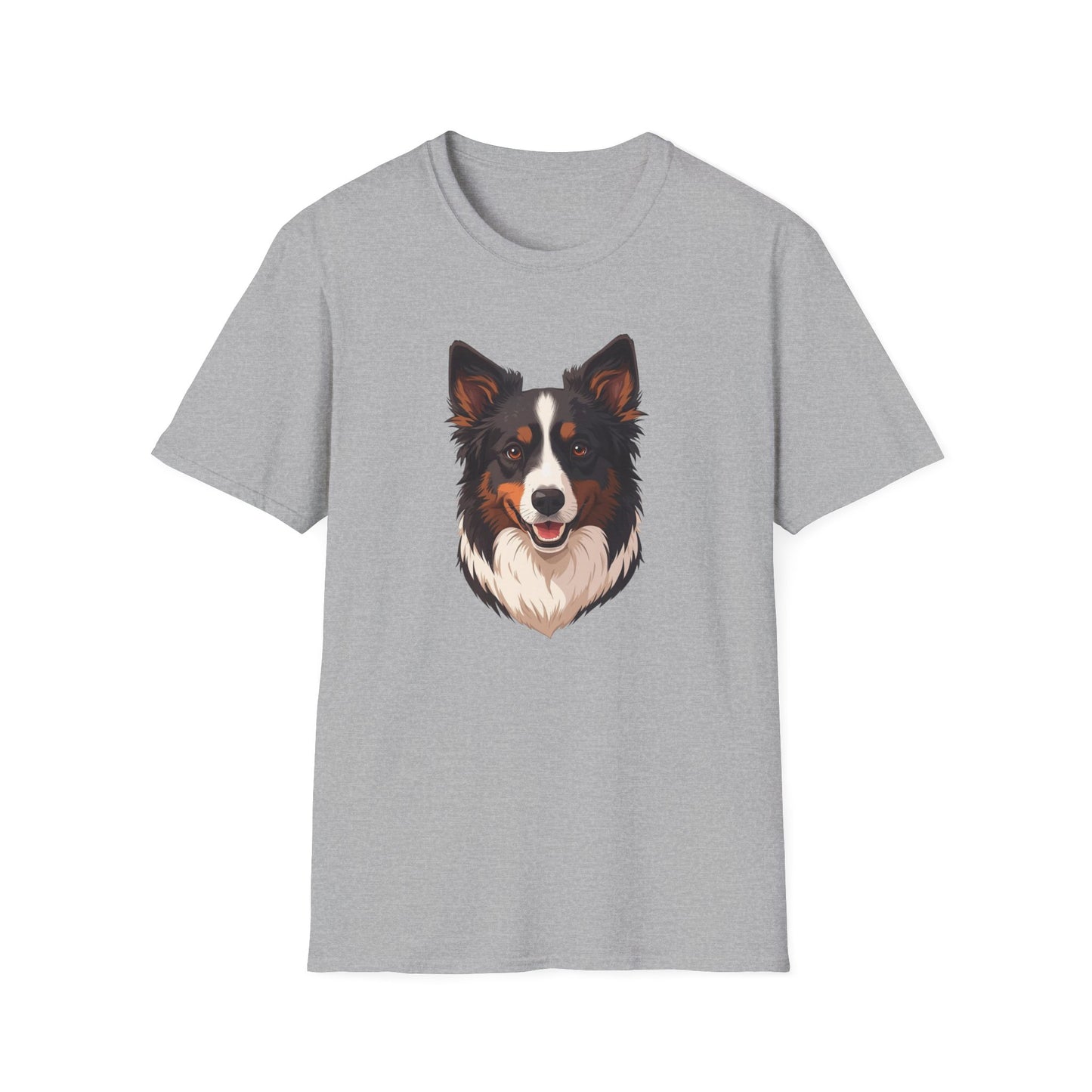 Border Collie Dog Portrait Shirt – Border Collie Dog Lover Gift, Cute Dog Mom Tee, Dog Dad Shirt, Pet Breed Apparel