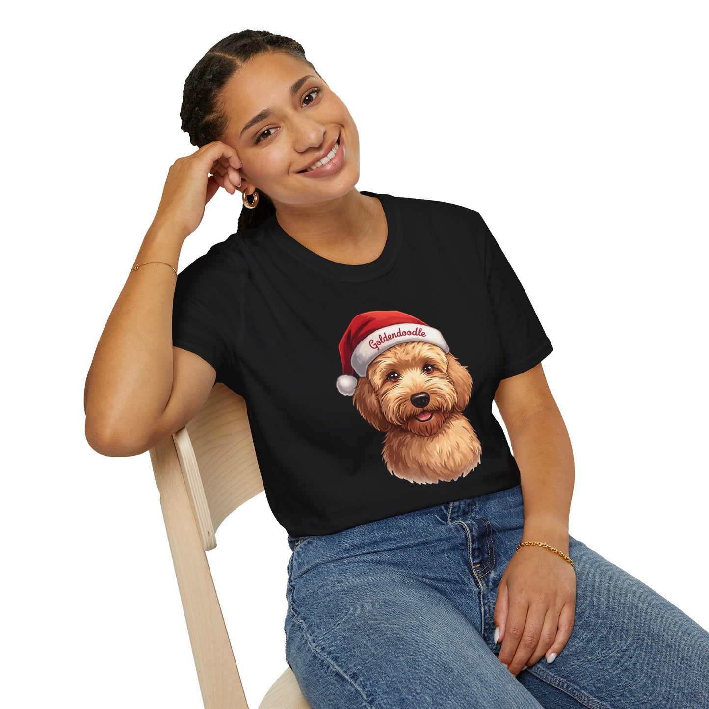 Goldendoodle Dog Portrait Shirt – Goldendoodle Dog Lover Gift, Cute Dog Mom Tee, Dog Dad Shirt, Pet Breed Apparel