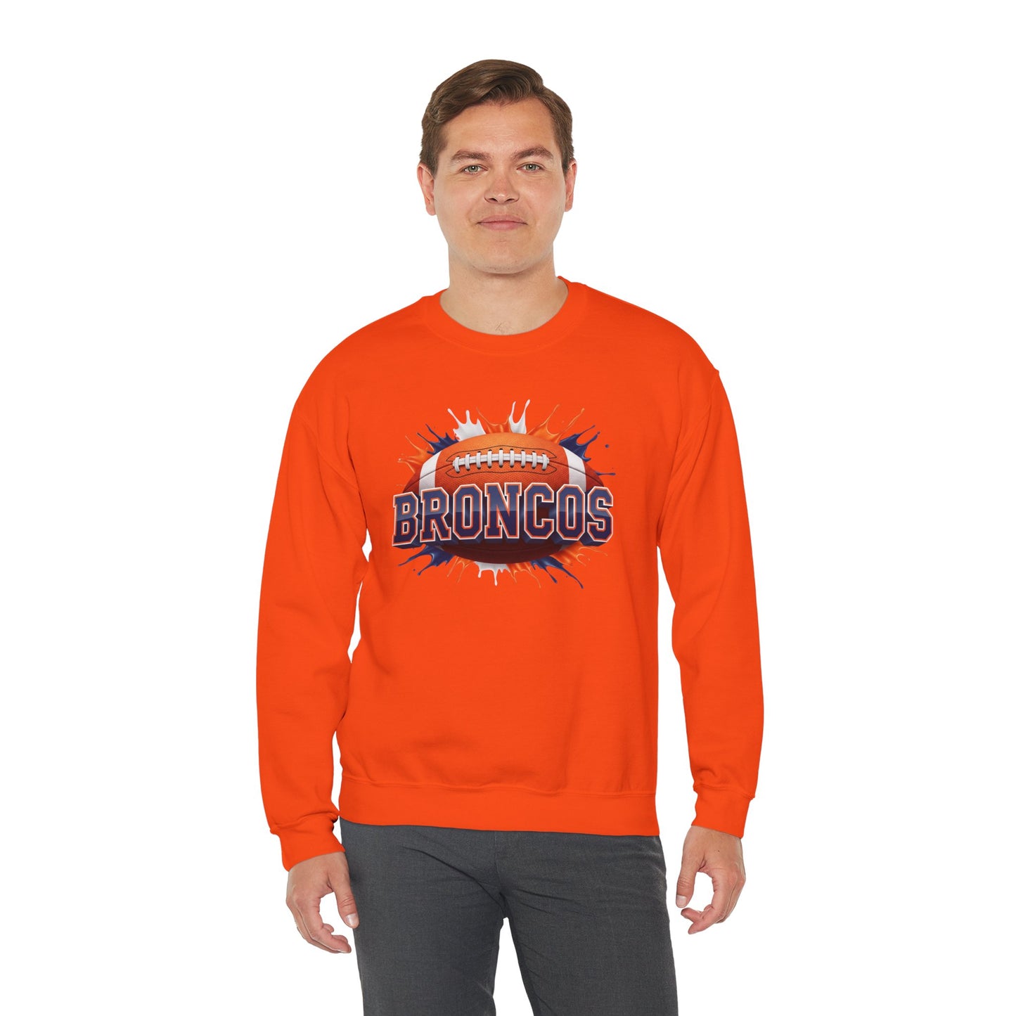 Denver Football Sweatshirt, Denver Team Sweatshirt, Football Gift for Denver Fans, Game Day Sports Fan Football Apparel