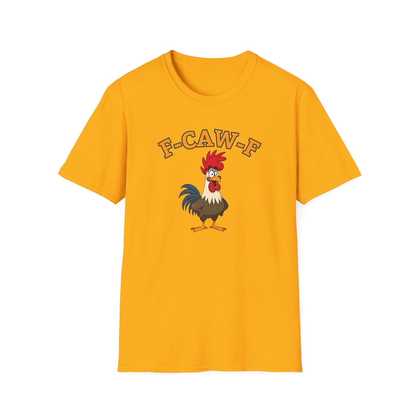 Funny F-CAW-F Rooster T-Shirt, Rooster Lover Shirt, Chicken Tee, Humorous Top, Fun Bird Apparel, Gift for him, Gift for her, Funny Shirt