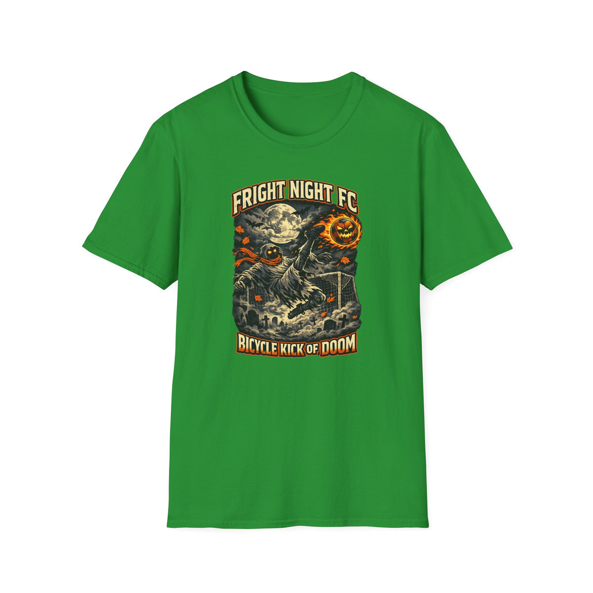 Halloween Soccer Shirt, Fright Night FC Tee, Mummy Soccer T-Shirt, Pumpkin Soccer Ball Shirt, Fall Sports Gift