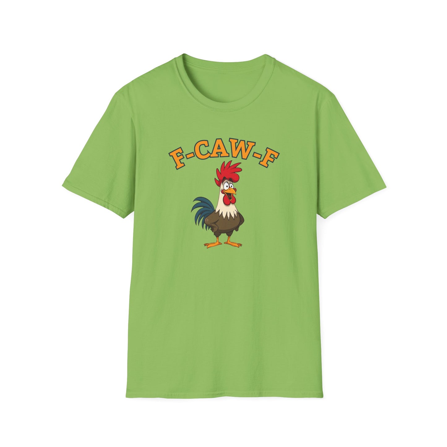 Funny F-CAW-F Rooster T-Shirt, Rooster Lover Shirt, Chicken Tee, Humorous Top, Fun Bird Apparel, Gift for him, Gift for her, Funny Shirt