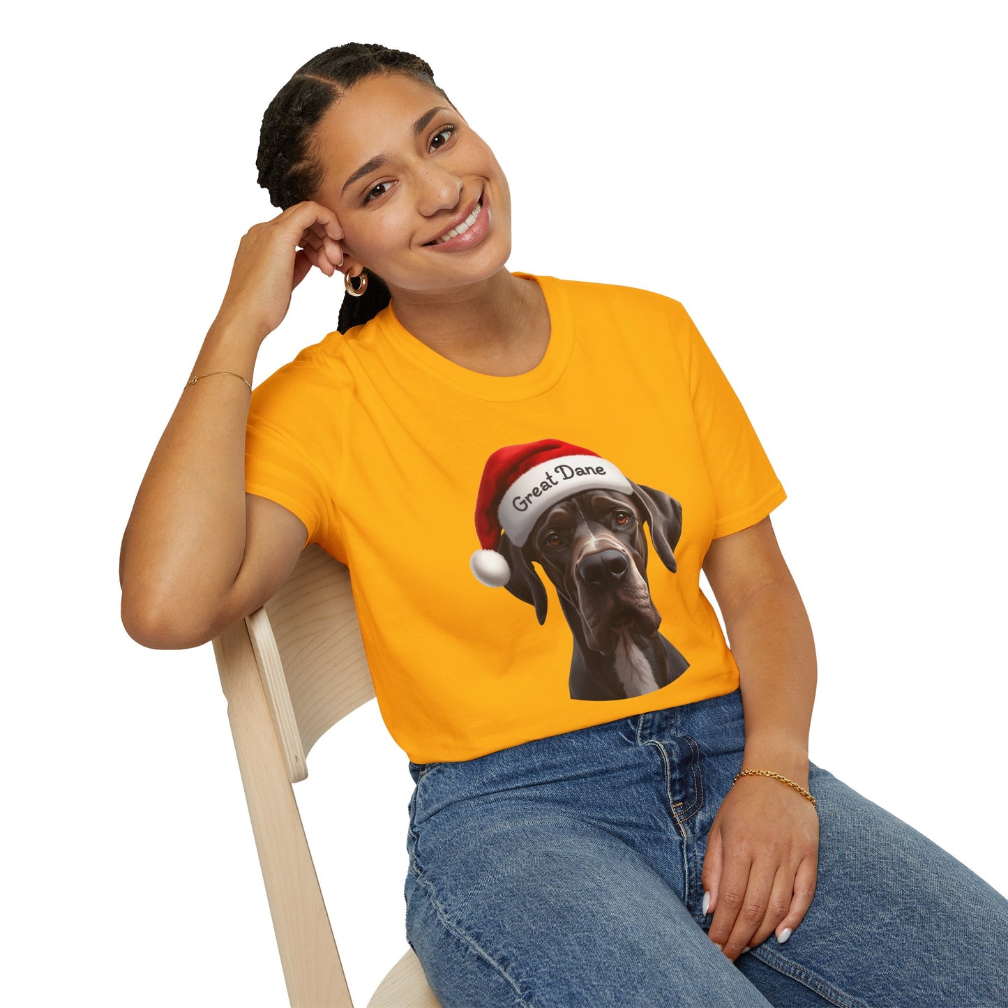 Great Dane Dog Portrait Shirt – Great Dane Dog Lover Gift, Cute Dog Mom Tee, Dog Dad Shirt, Pet Breed Apparel