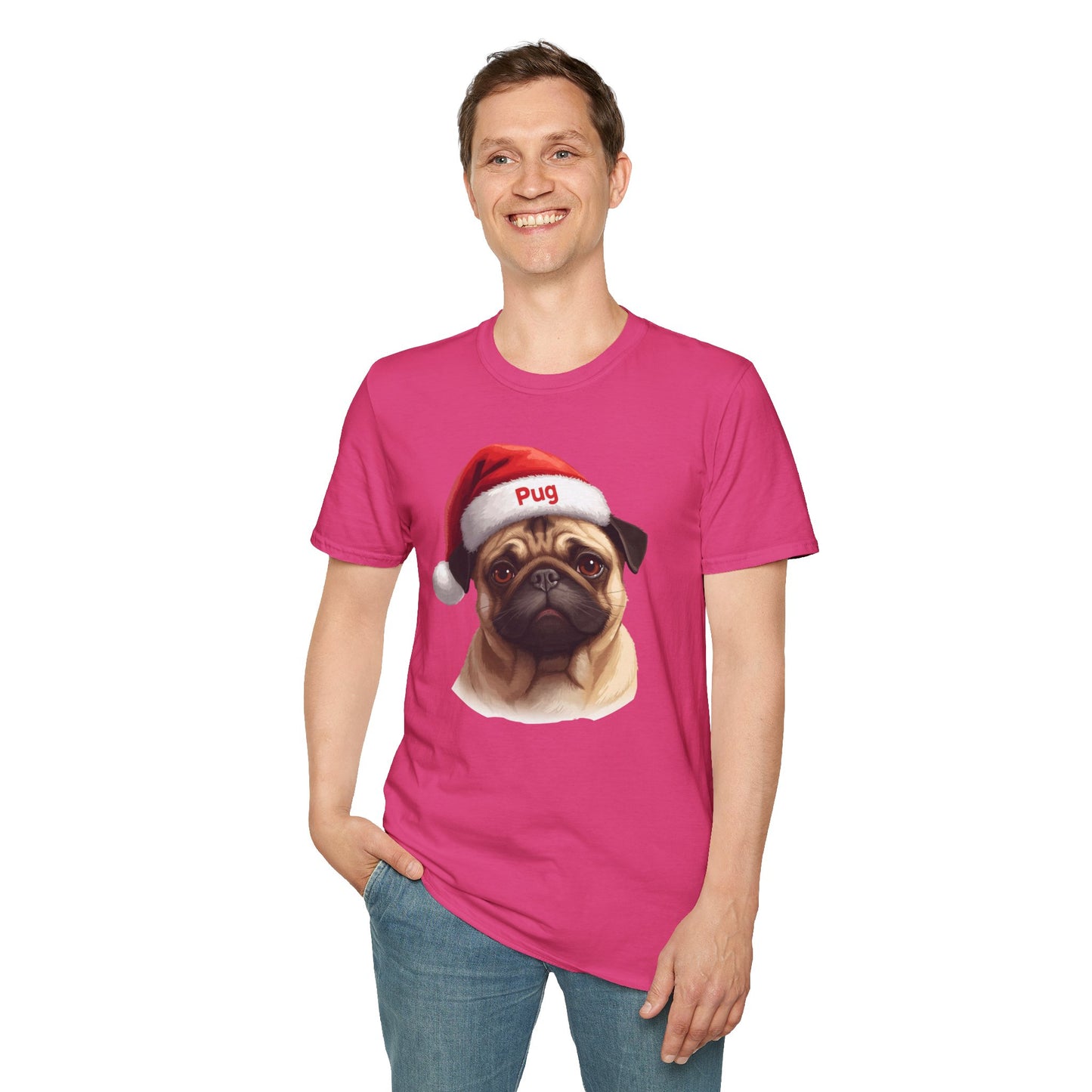 Pug Dog Portrait Shirt – Pug Dog Lover Gift, Cute Dog Mom Tee, Dog Dad Shirt, Pet Breed Apparel