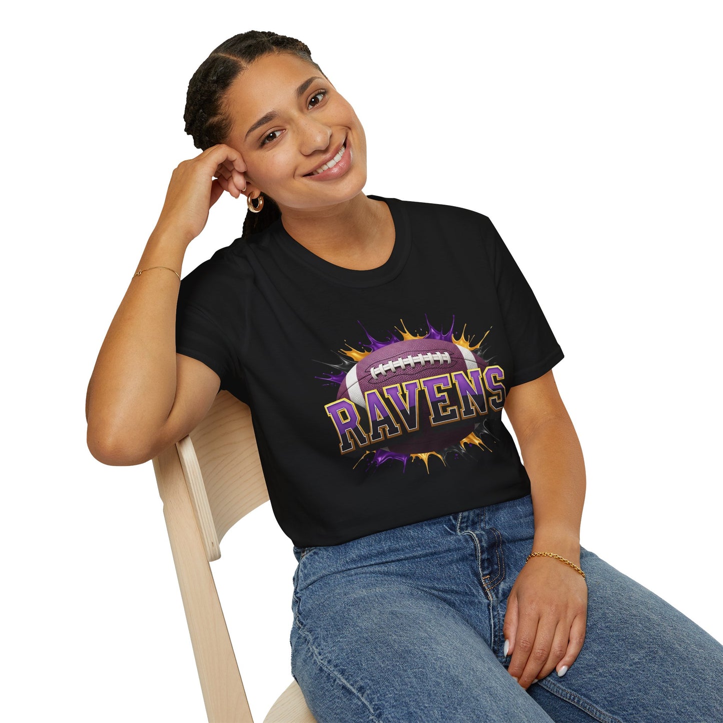 Baltimore Football Unisex T-Shirt, Baltimore Team Tee, Football Gift for Baltimore Fans, Game Day Shirt, Sports Fan Apparel Football Tee