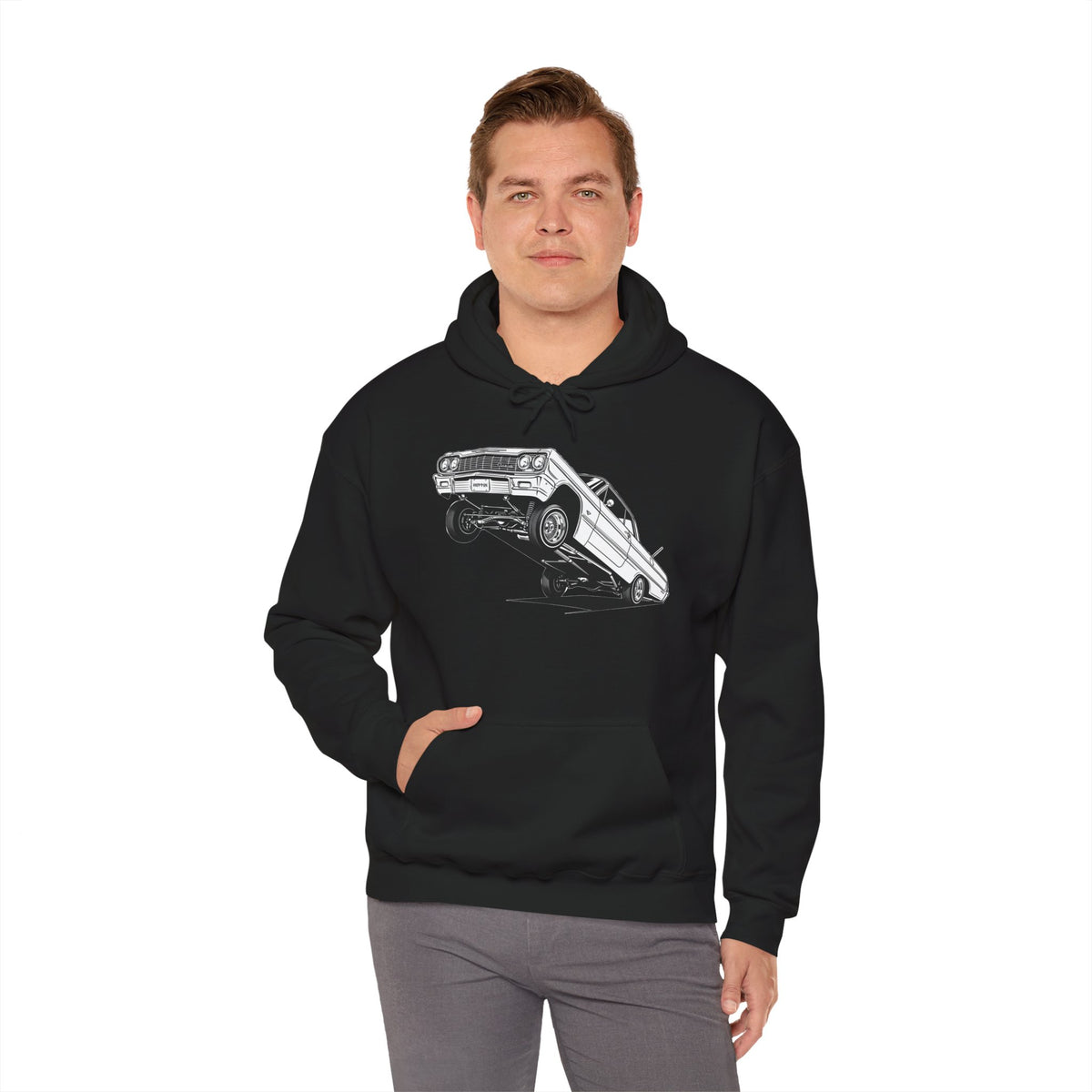 Classic Car Hoodie, Lowrider Car Hoodie, Vintage Auto Hoodie, Car Enthusiast Sweatshirt, Unisex Automotive Hoodie
