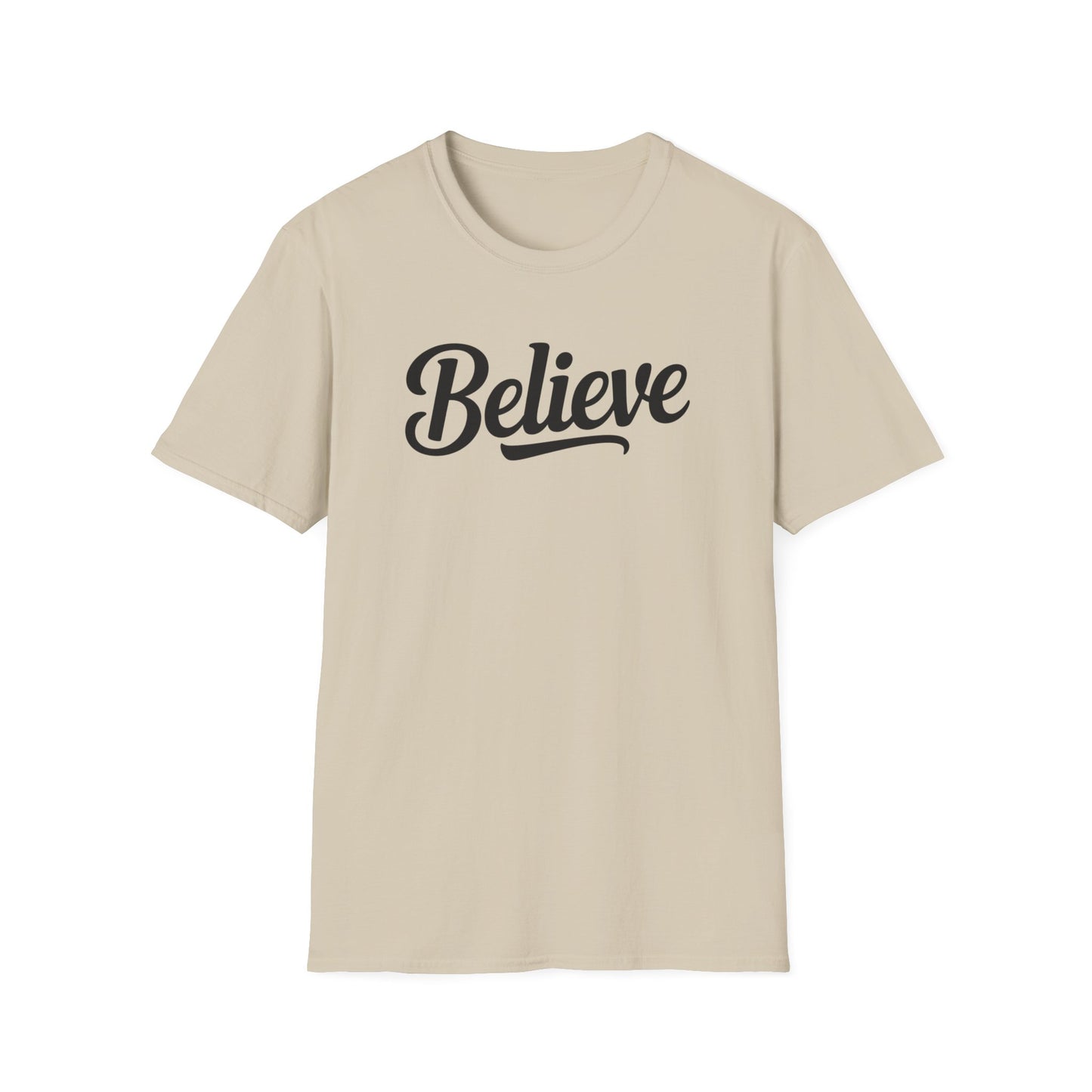 Believe T-Shirt – Inspirational Faith Shirt, Christian Motivational Tee, Positive Encouragement Apparel