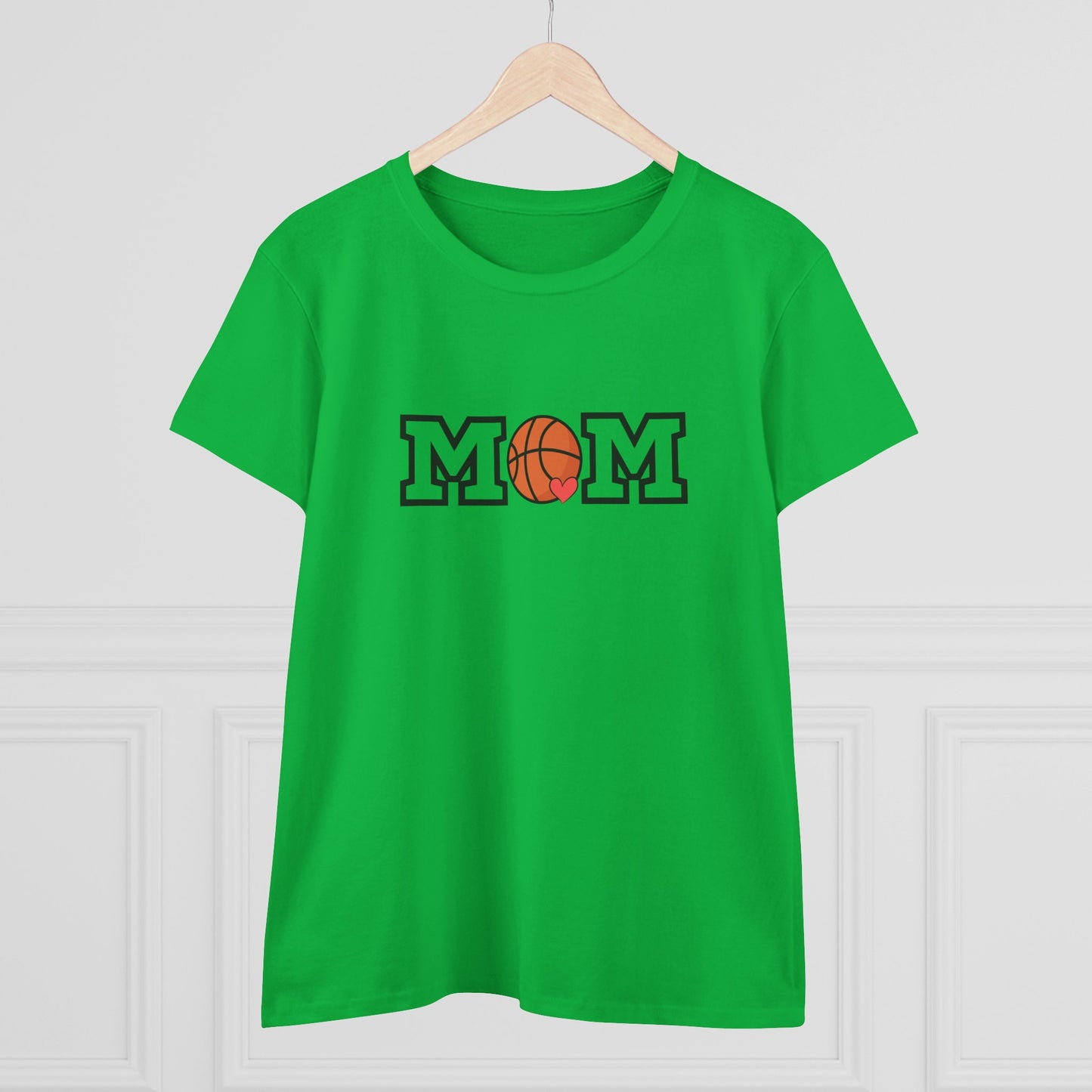 Basketball Mom Shirt, Sports Mom Gift, Cotton T-Shirt, Basketball Fan Apparel, Mother's Day Tee, Mom loves Basketball, Sports Mom