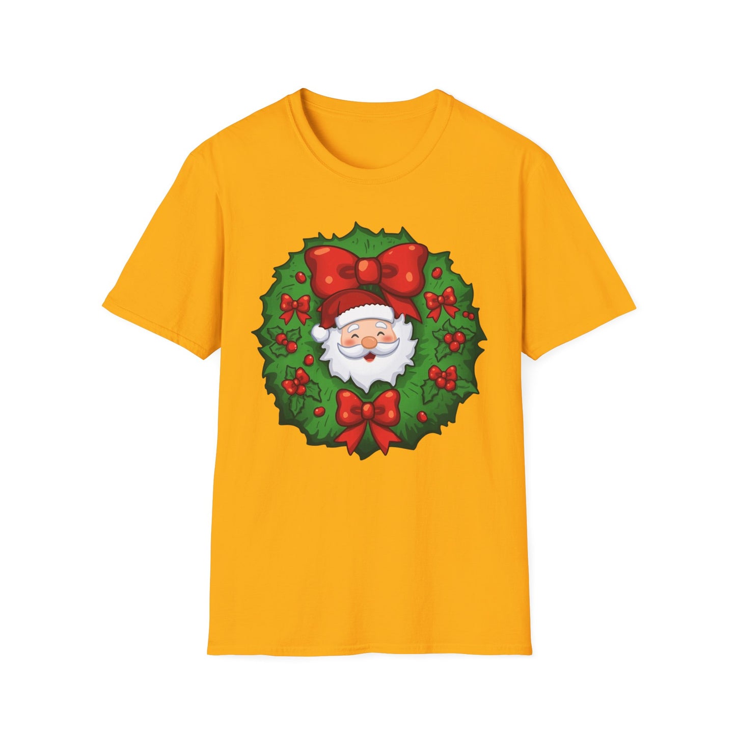 Santa Wreath Shirt, Family Christmas Shirts, Christmas T Shirt, Holiday Shirt, Cute Xmas Shirt for the family, Holiday Gift