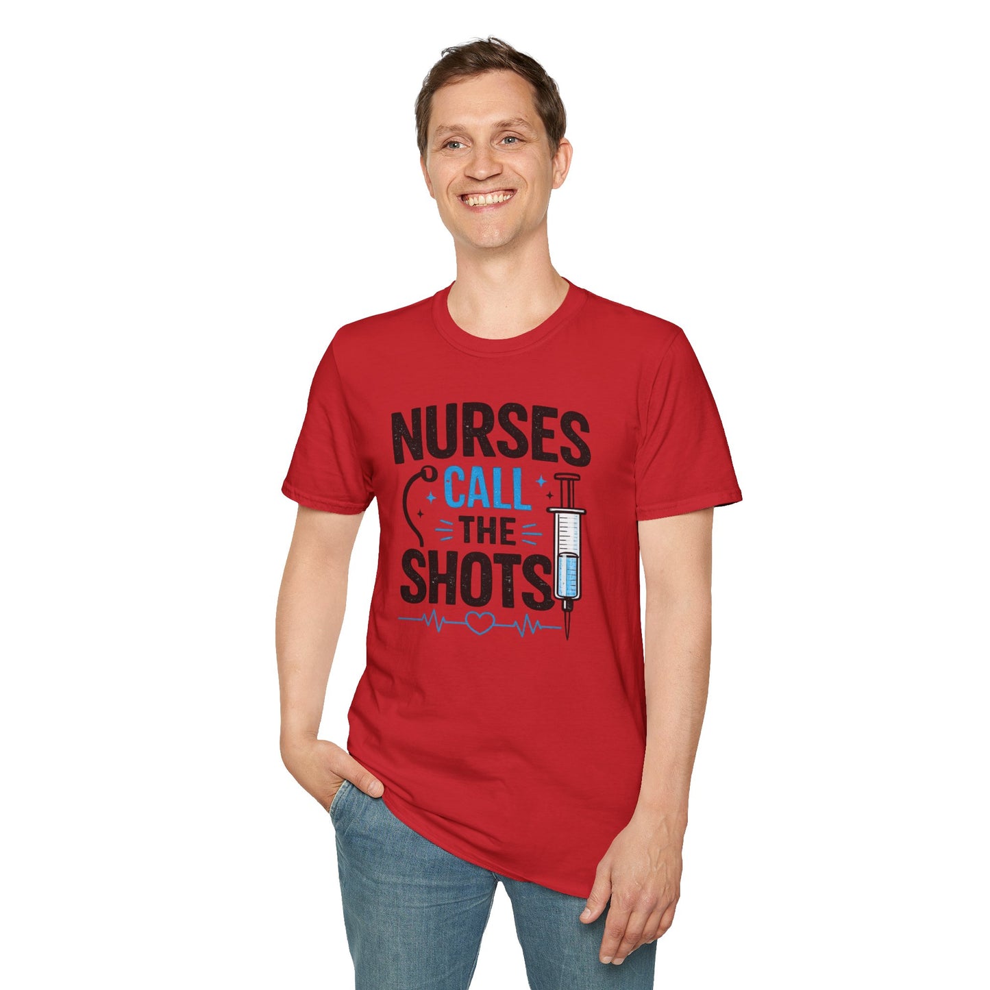 Nurses Call The Shots Shirt Funny Nurse Gift Medical Humor RN CNA Nursing Tee