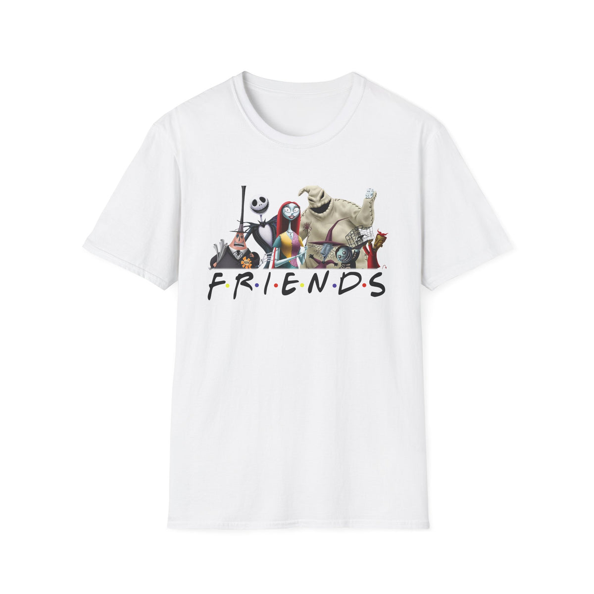 The Nightmare Before Christmas Skellington Family Friends T-Shirt, Scary Movie Tee, Halloween Shirt, Horror Movie Characters Gift