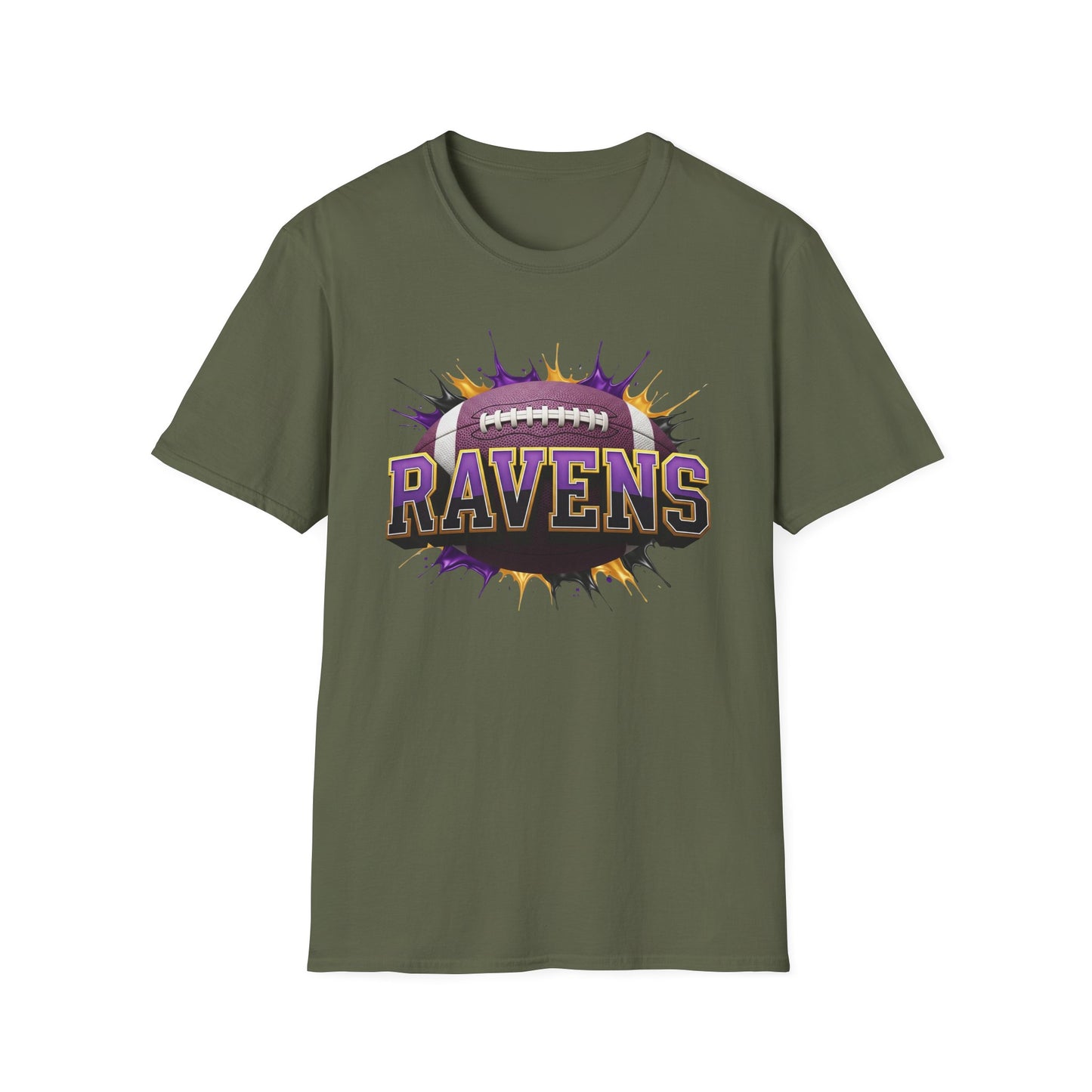 Baltimore Football Unisex T-Shirt, Baltimore Team Tee, Football Gift for Baltimore Fans, Game Day Shirt, Sports Fan Apparel Football Tee