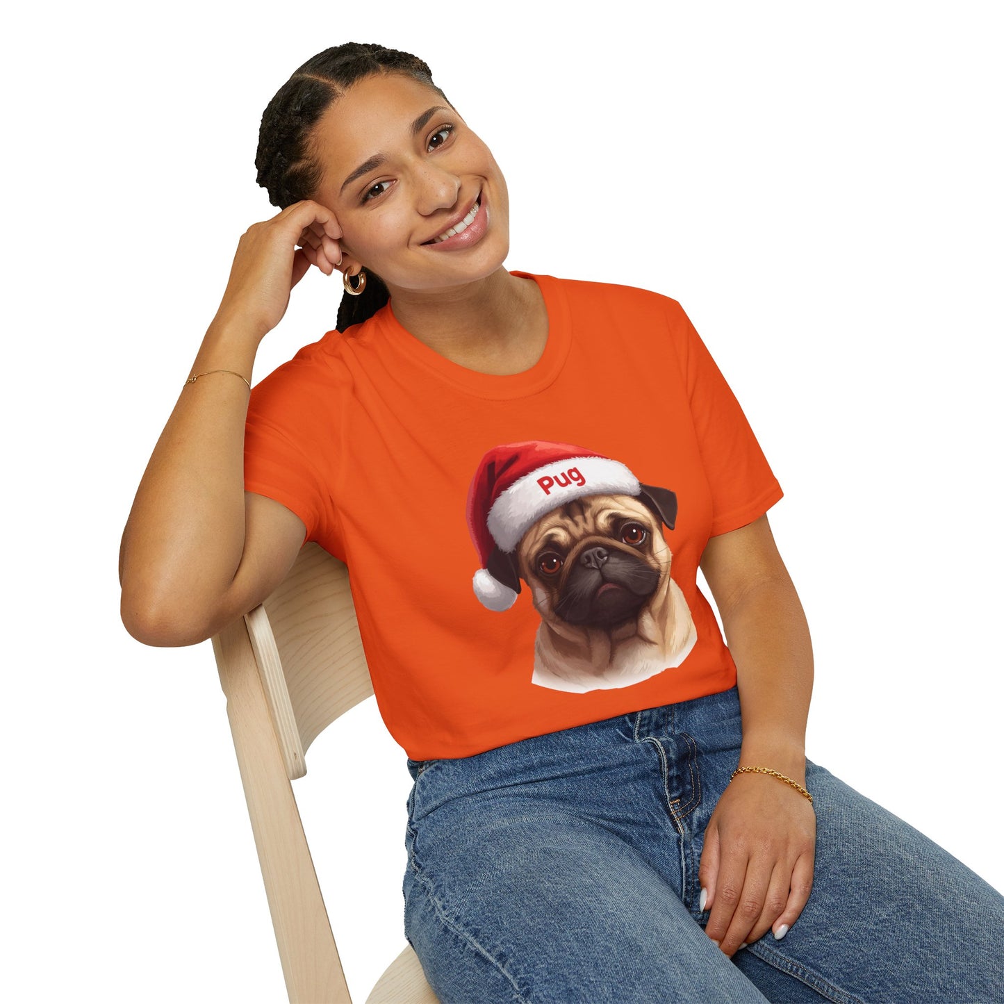 Pug Dog Portrait Shirt – Pug Dog Lover Gift, Cute Dog Mom Tee, Dog Dad Shirt, Pet Breed Apparel