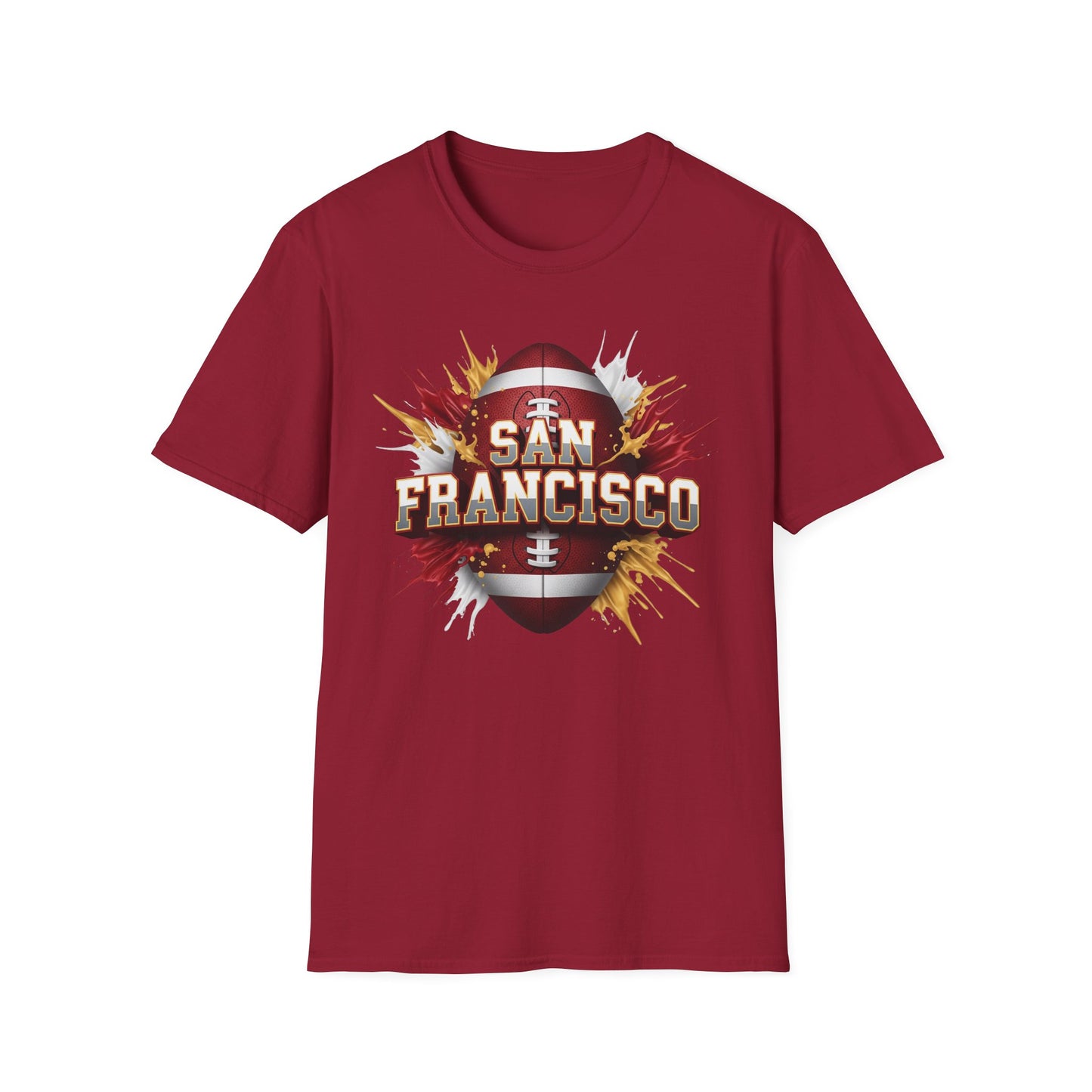 San Francisco Football Unisex T-Shirt, San Francisco Team Tee, Football Gift for San Francisco Fans, Game Day Shirt, Sports Fan Apparel