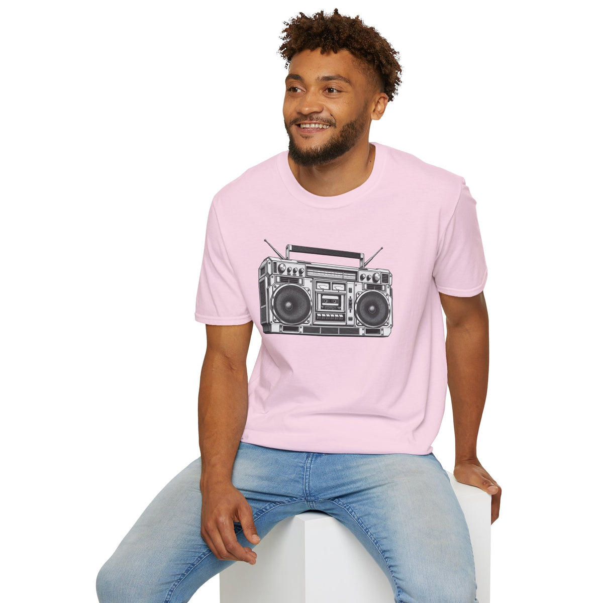 Boombox T-Shirt, Retro Music Shirt, Vintage Cassette Radio Tee, 80s 90s Nostalgia, Music Lover Gift