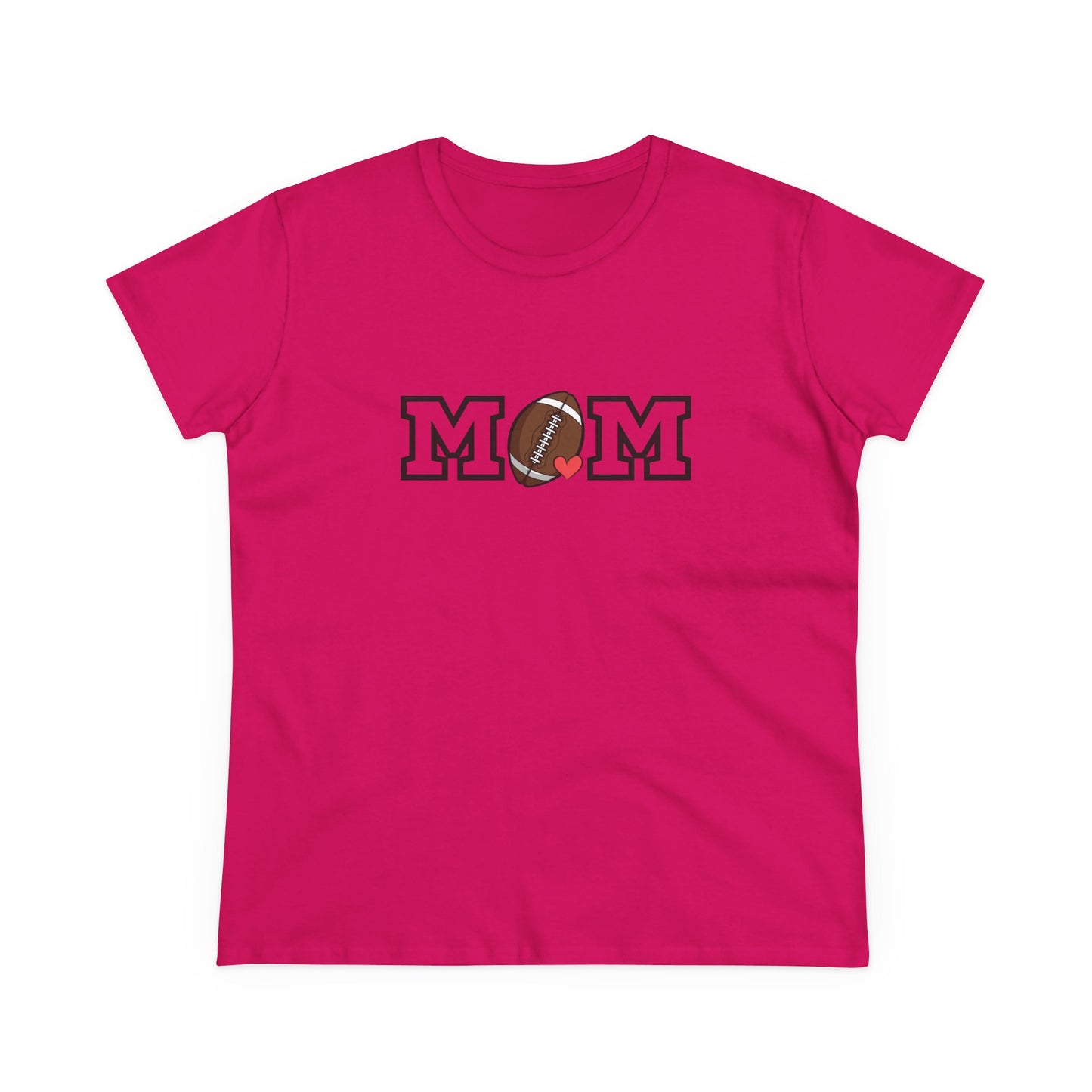 Football Mom Shirt, Sports Mom Gift, Cotton T-Shirt, Football Fan Apparel, Mother's Day Tee, Mom loves Football, Sports Mom