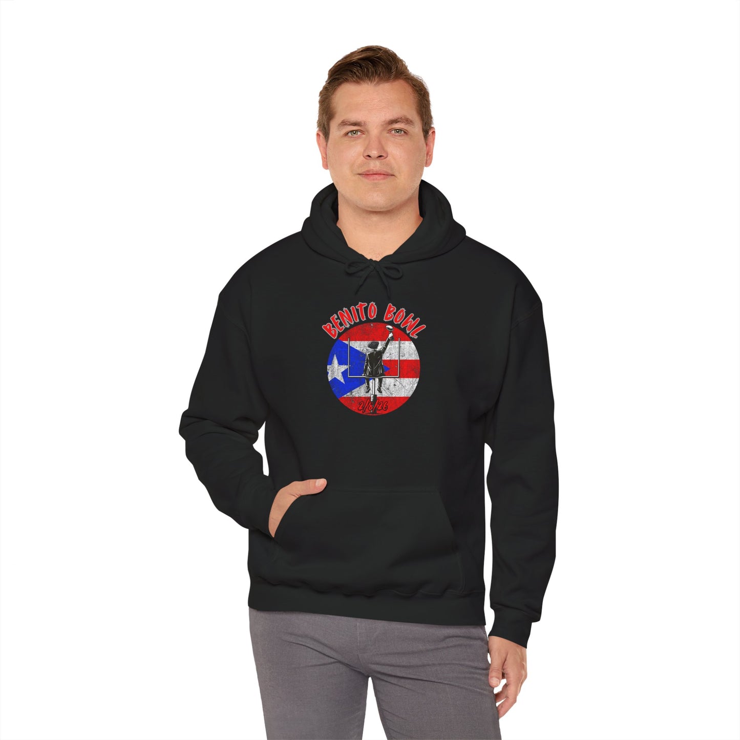 Benito Bowl 2/8/26 Puerto Rico Heritage Hoodie, Boricua Pride Football Fan gift