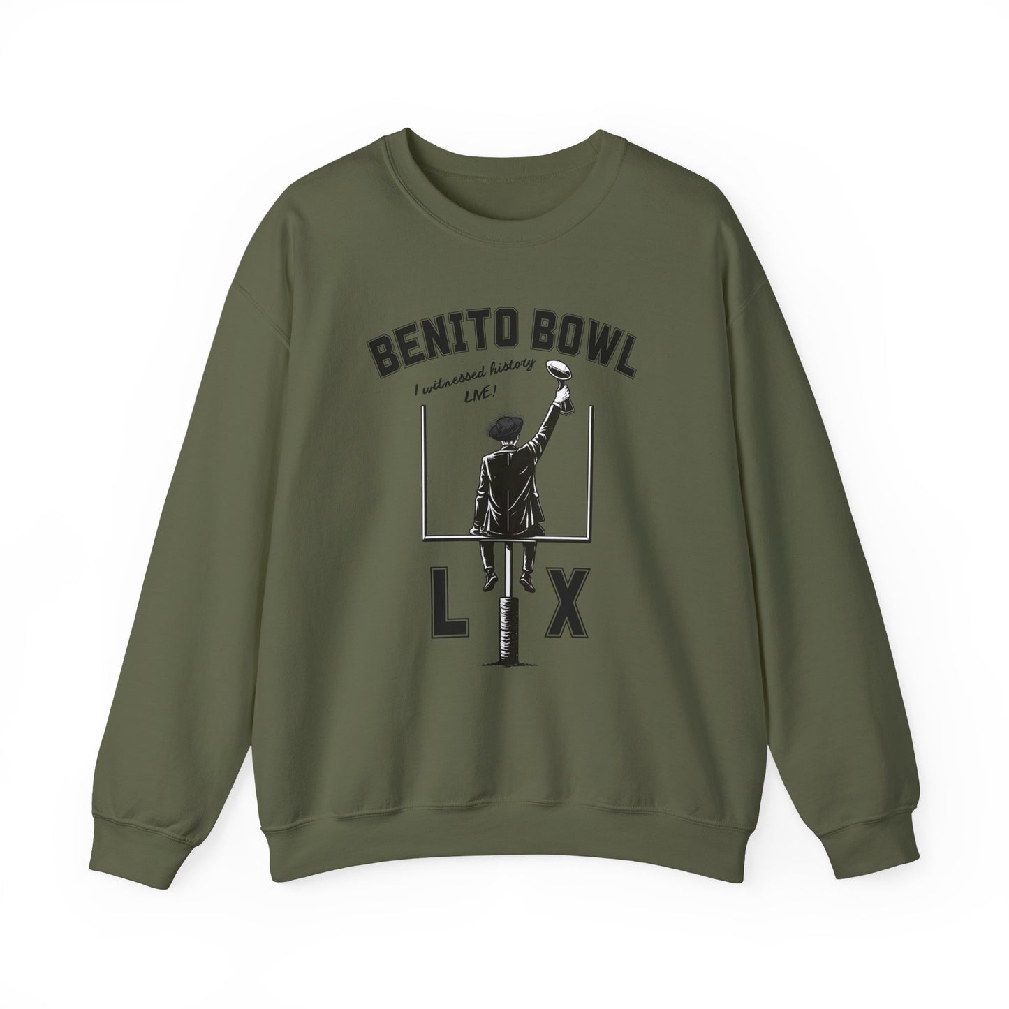 Benito Bowl LX Witnessed History Live Halftime Sweatshirt, Football Fan Gift, Benito Sweatshirt, Puerto Rico Boricua Heritage