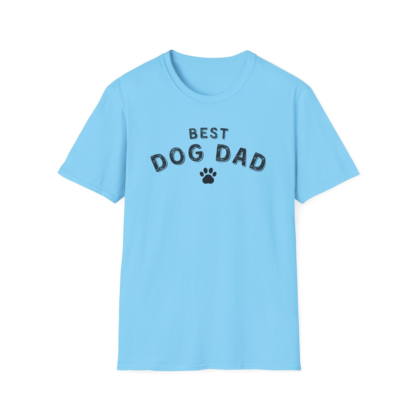 Best Dog Dad T-Shirt – Funny Dog Lover Shirt for Men, Paw Print Pet Dad Tee, Dog Father Gift