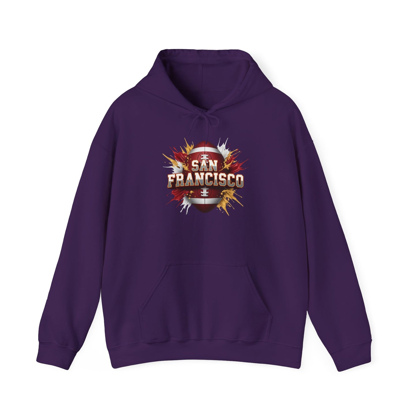 San Francisco Football Hoodie, San Francisco Team Hoodie, Football Gift for San Francisco Fans, Game Day Sports Fan Apparel, Football Fan