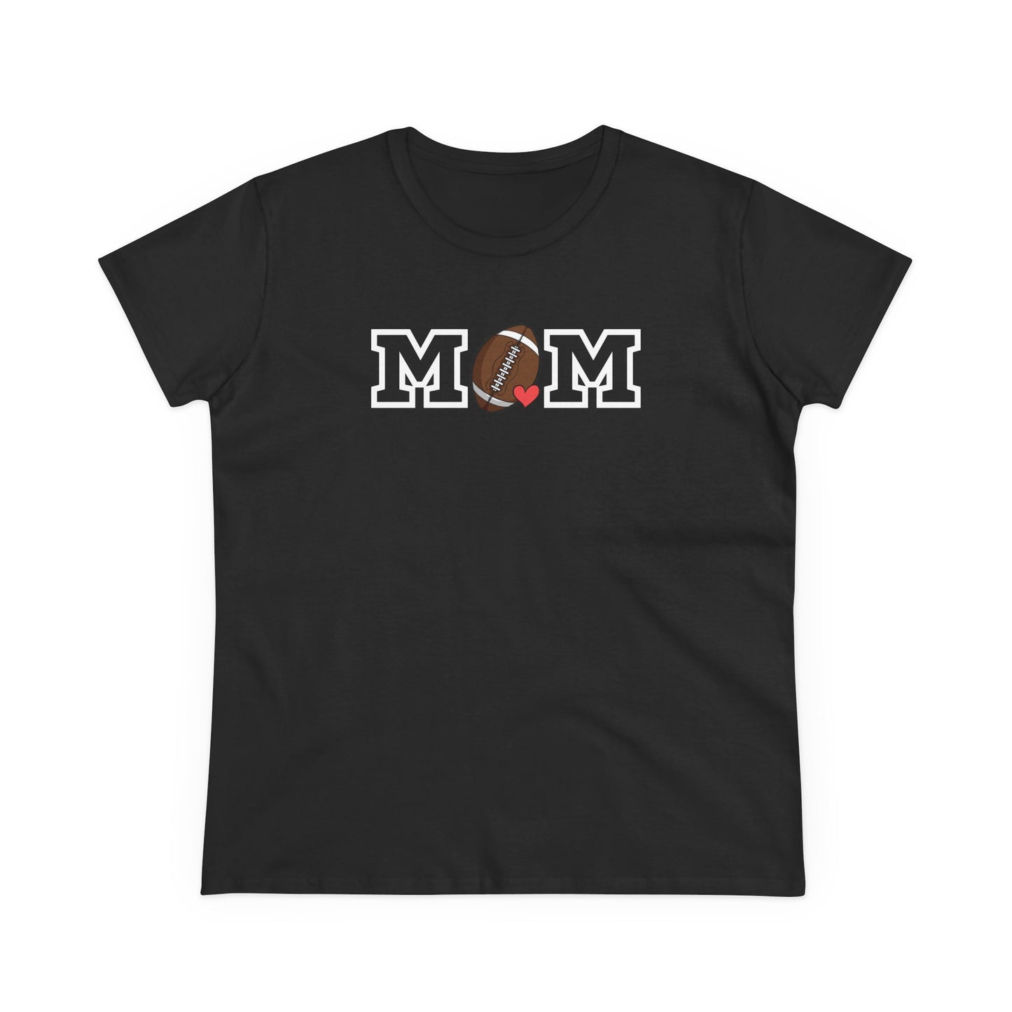 Football Mom Shirt, Sports Mom Gift, Cotton T-Shirt, Football Fan Apparel, Mother's Day Tee, Mom loves Football, Sports Mom