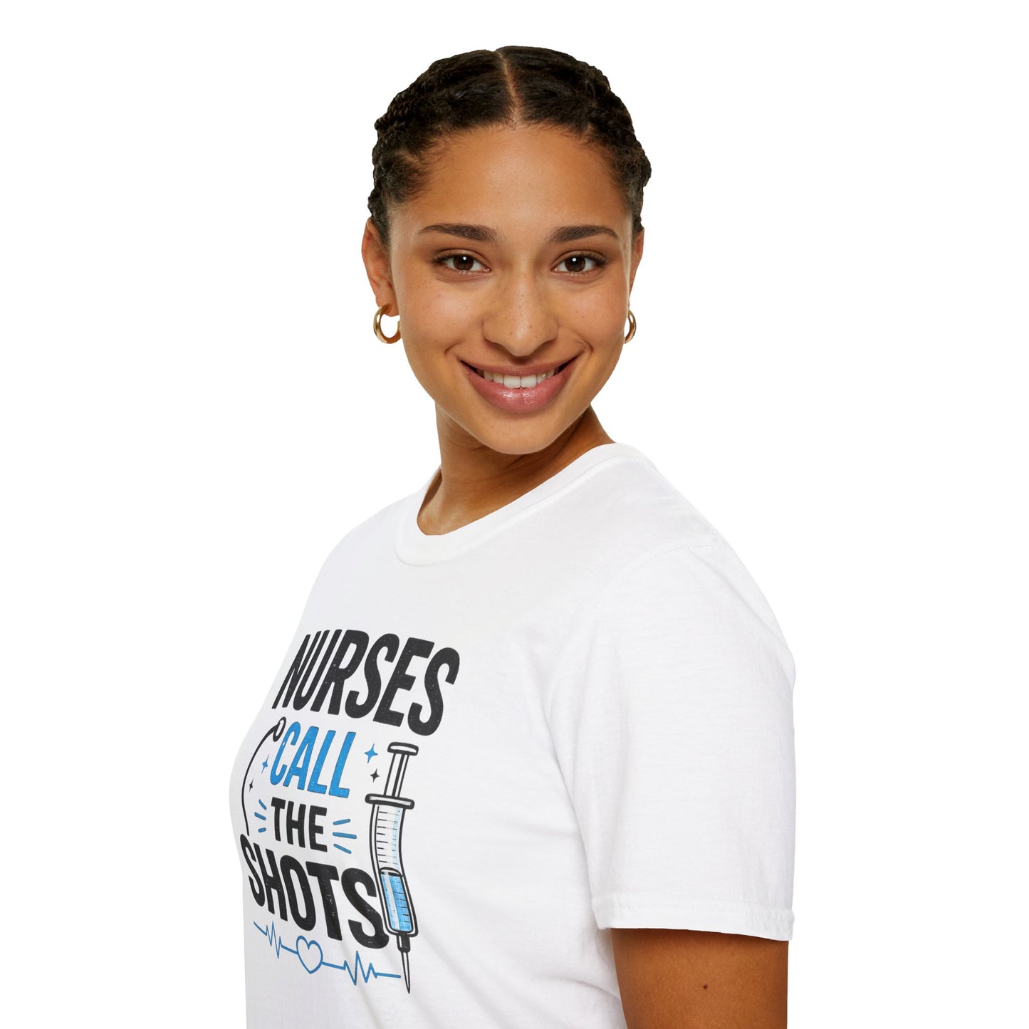 Nurses Call The Shots Shirt Funny Nurse Gift Medical Humor RN CNA Nursing Tee
