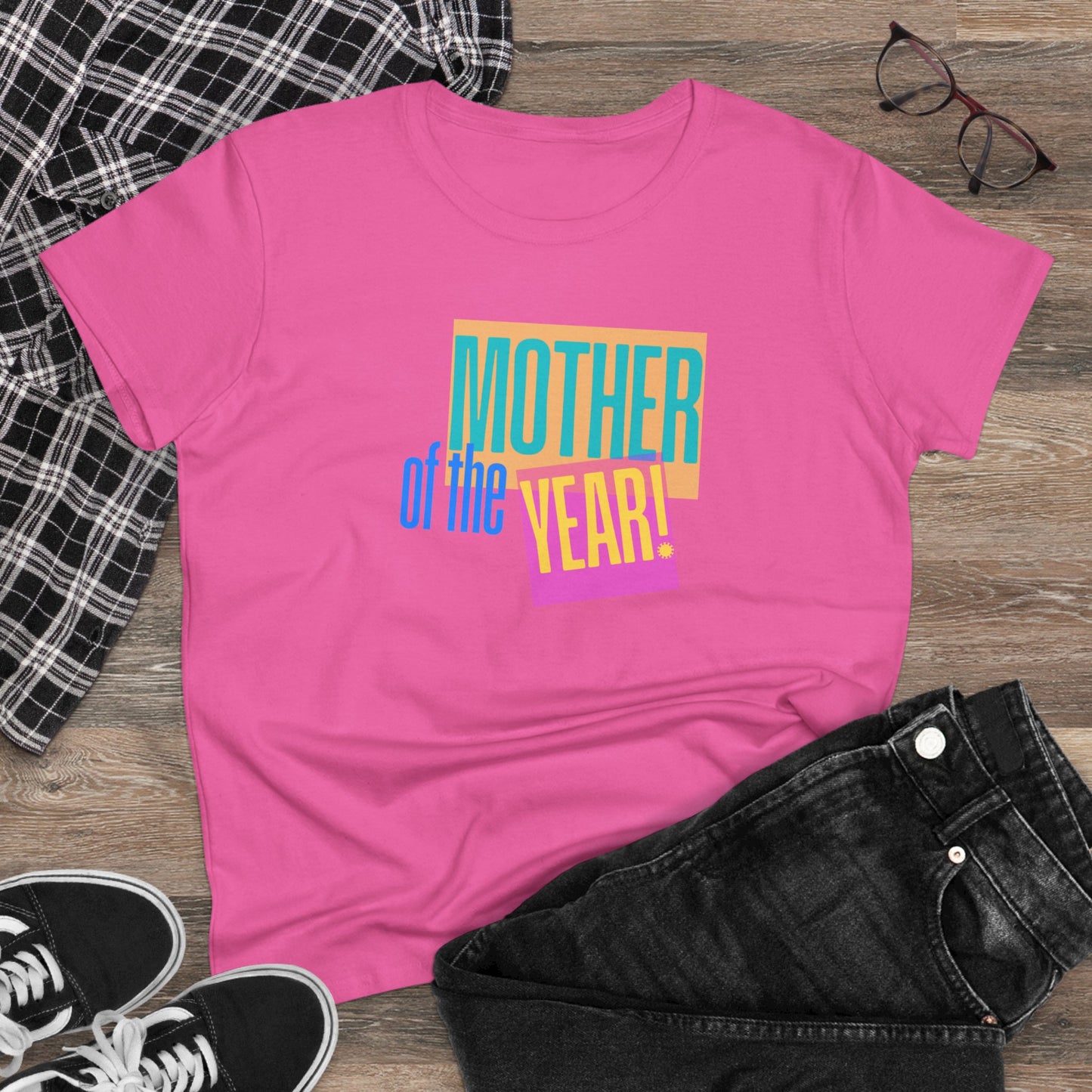 Mother of the Year! T-Shirt, Gift for Mom, Cute Summer Top, Mother's Day Gift, Family Gatherings, Casual Wear, Mom's Birthday