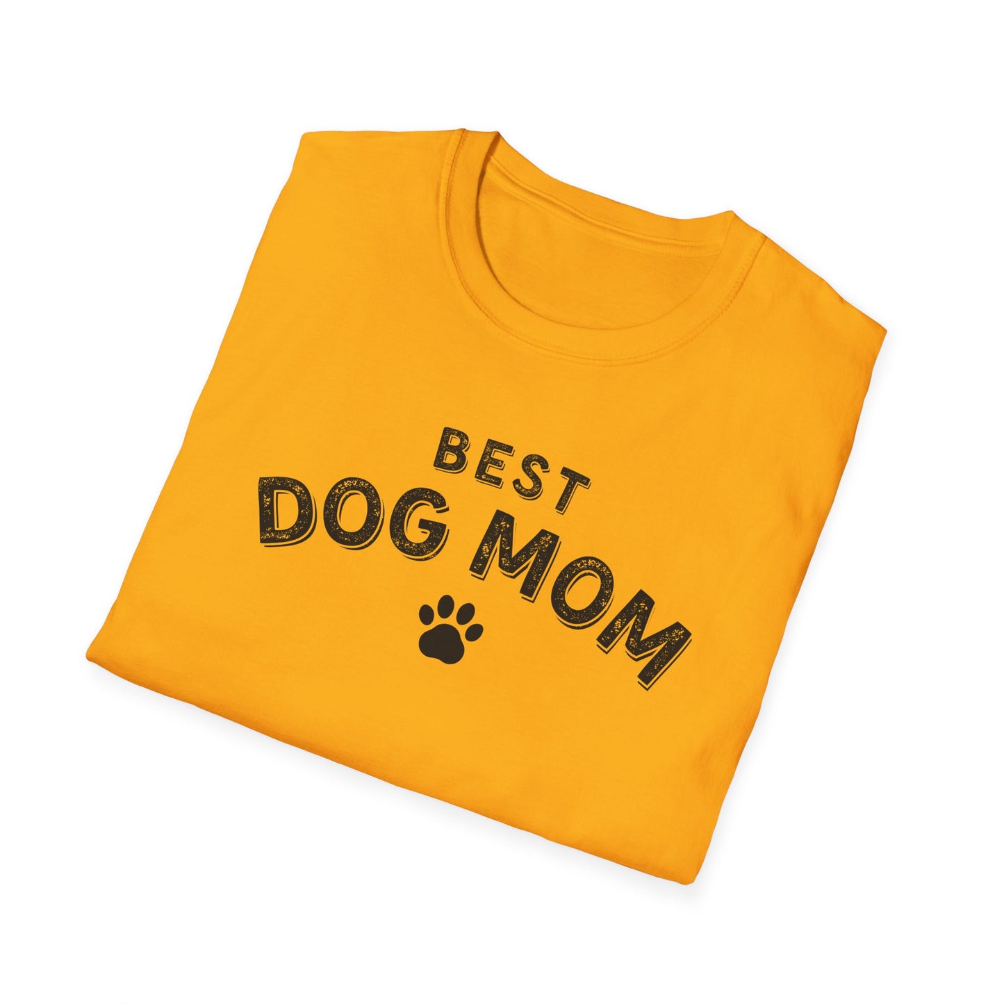 Best Dog Mom T-Shirt – Cute Dog Lover Shirt with Paw Print, Funny Pet Mom Gift Tee
