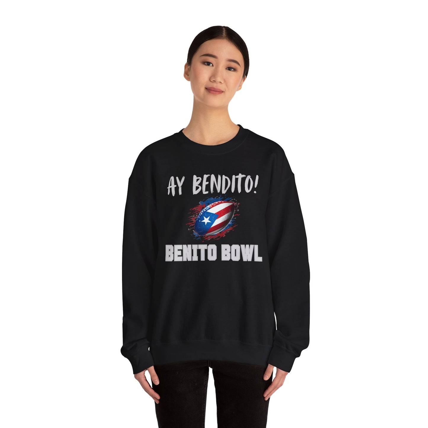 Ay Bendito! Benito Bowl Sweatshirt, Halftime Benito Shirt, Football Fan Gift, Benito Sweatshirt, Puerto Rico Heritage Boriqua Pride Gift