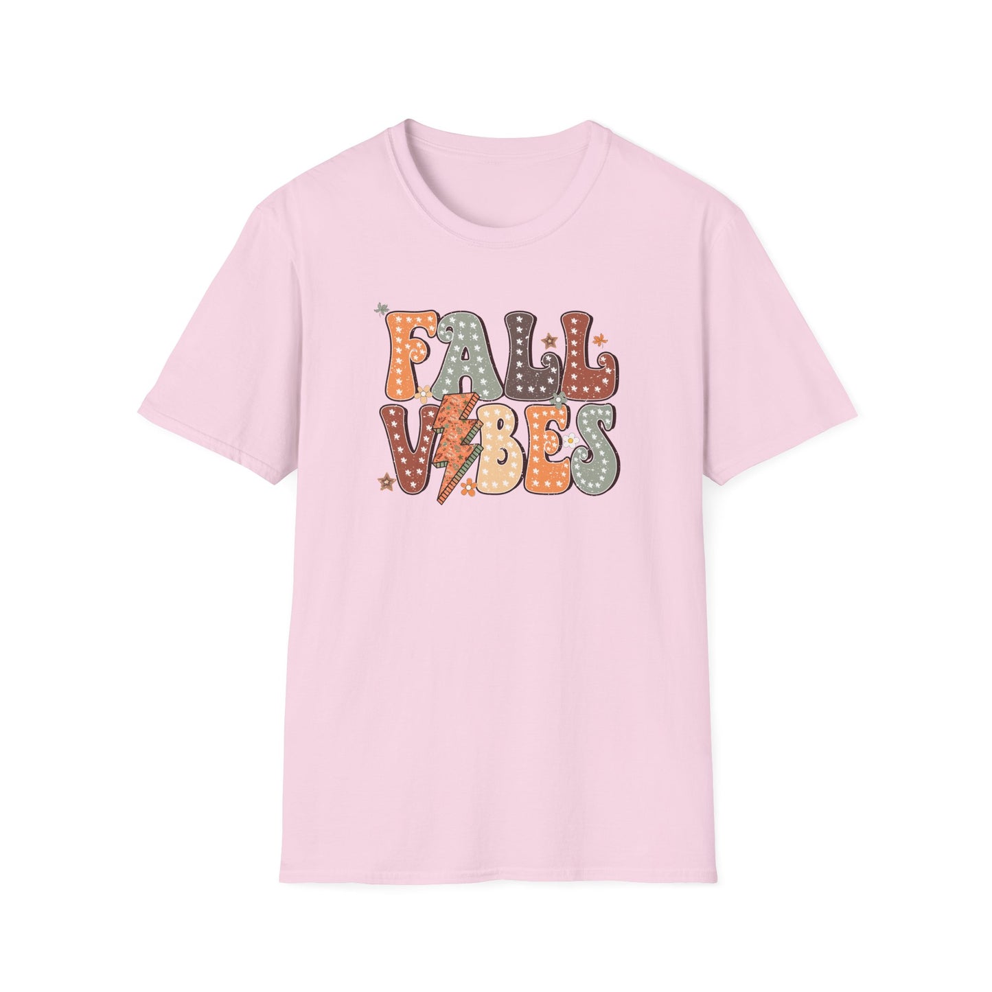 Fall Vibes T-Shirt, Autumn Graphic Tee, Cozy Shirt, Relaxing Casual Top, Seasonal Clothing, Thanksgiving Tee, Friendsgiving gift