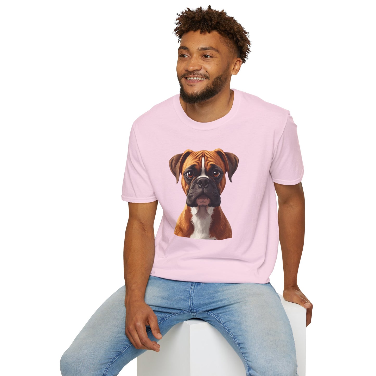 Boxer Dog Portrait Shirt – Boxer Dog Lover Gift, Cute Dog Mom Tee, Dog Dad Shirt, Pet Breed Apparel
