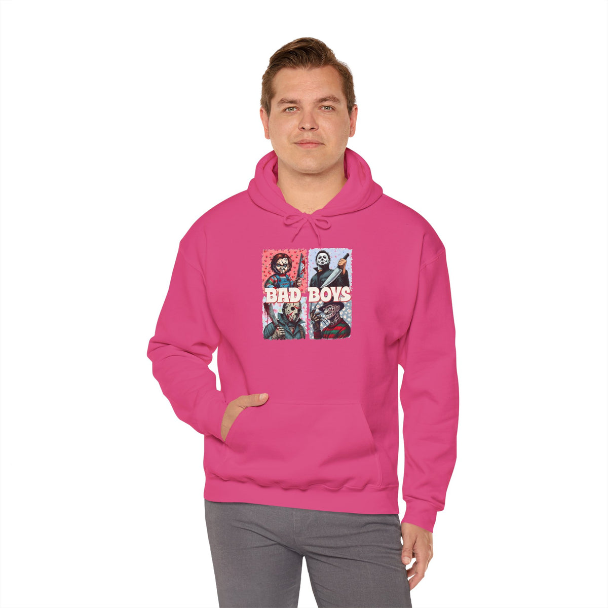 Horror Movie Villains Halloween Bad Boys Unisex Hoodie, Scary Movie Pullover, Horror Movie Sweatshirt, Halloween Costume Hoodie