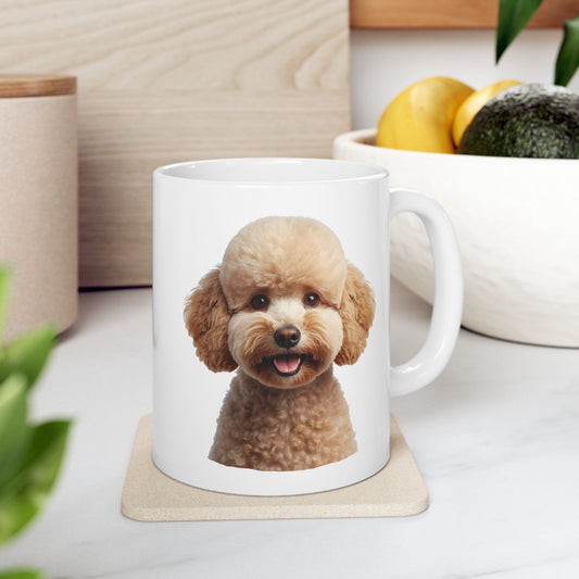 Poodle Coffee Mug, Cute Poodle Dog Mug, Dog Lover Mug, Pet Parent Gift, Poodle Mom Dad Cup 11oz or 15oz, Dog Lover Gift